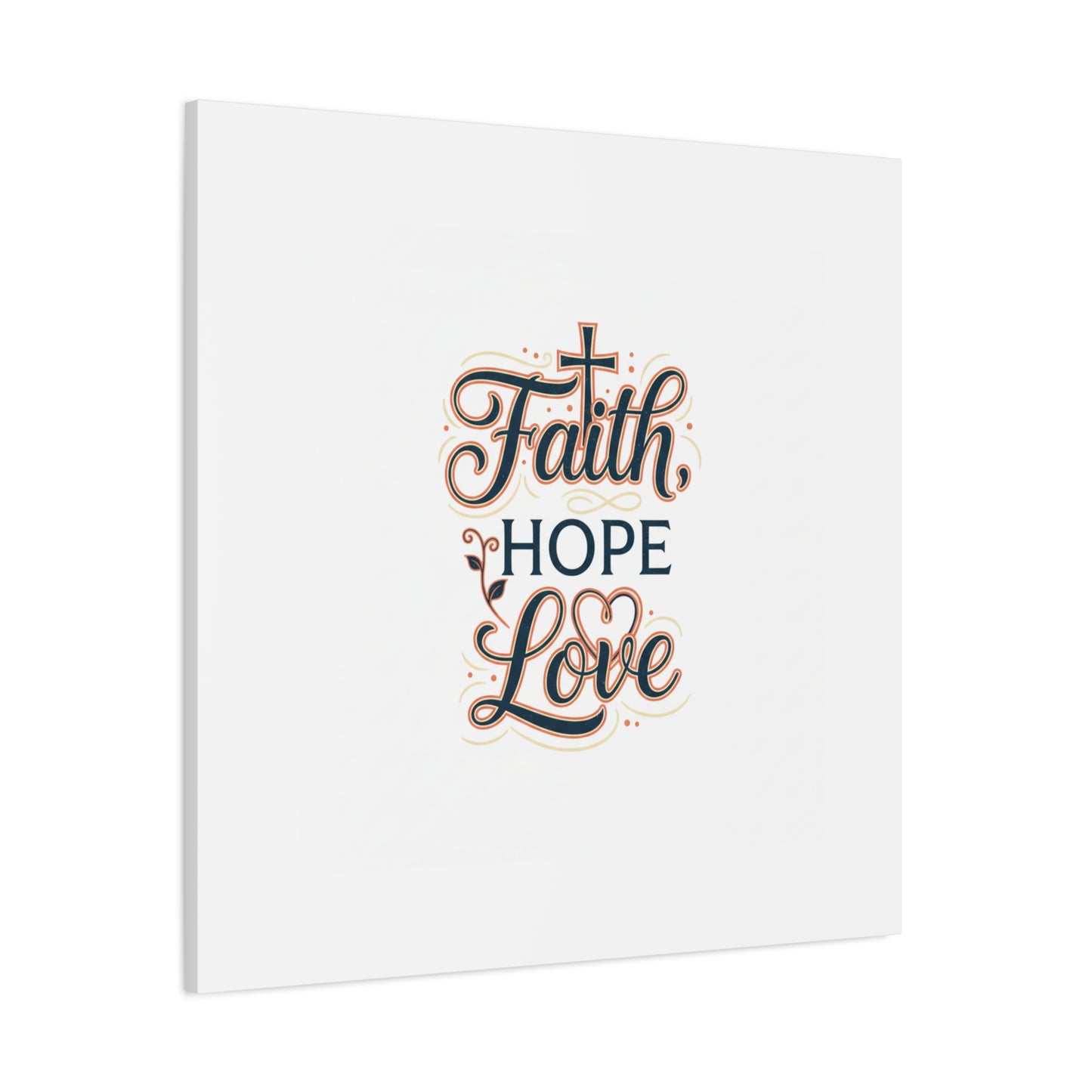 Faith Hope Love canvas, wall art