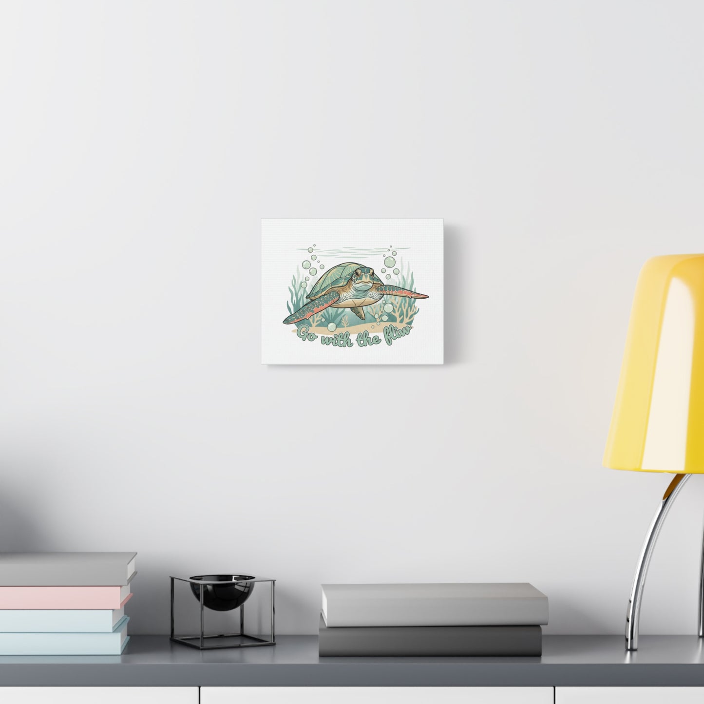 Go with the Flow Turtle Canvas