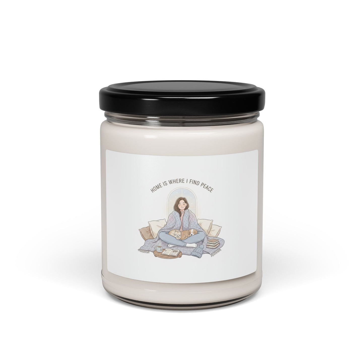 Home Is Where I Find Peace Candle | Soy Scented 9oz, Homebody Winter