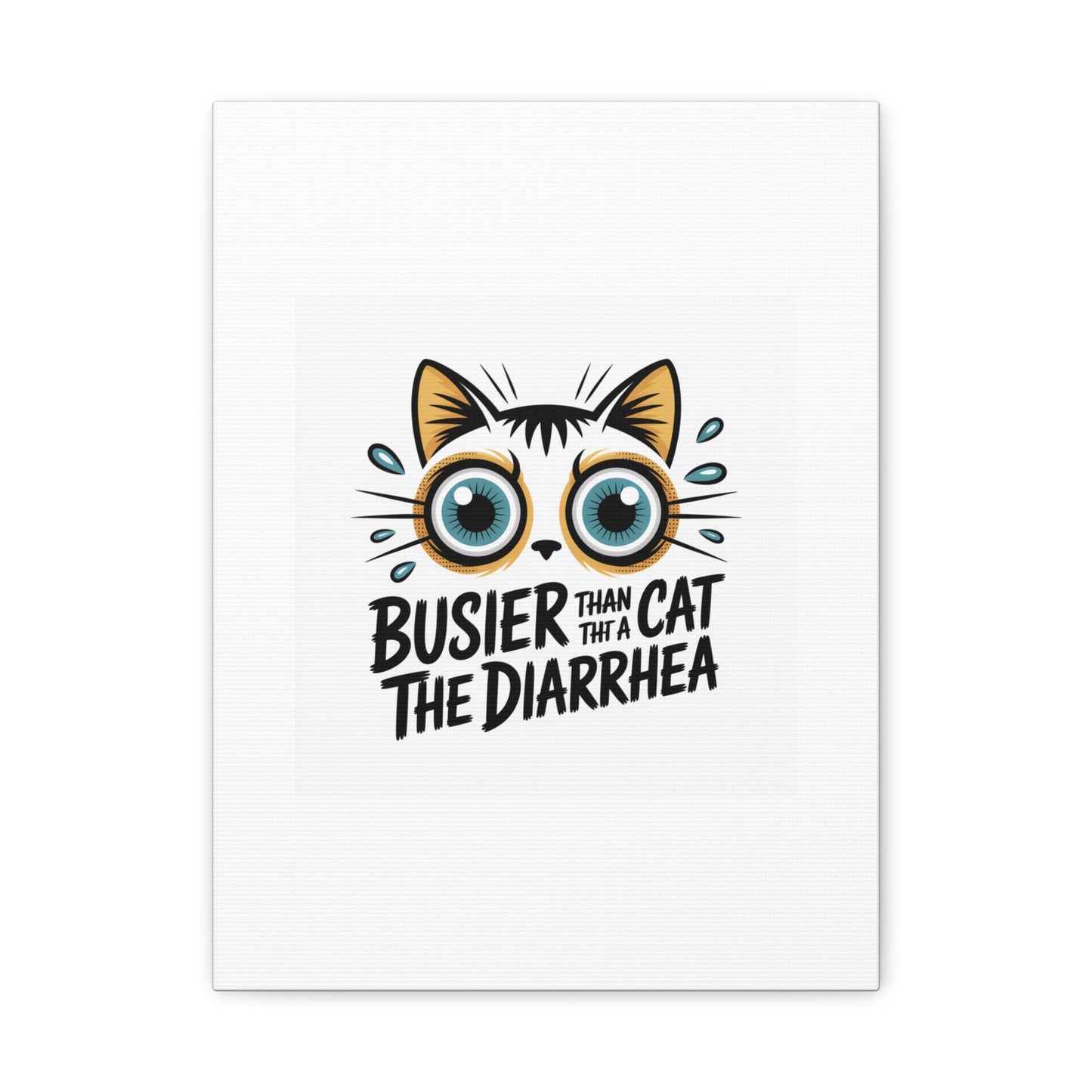 Humorous Cat  Canvas Wall Art