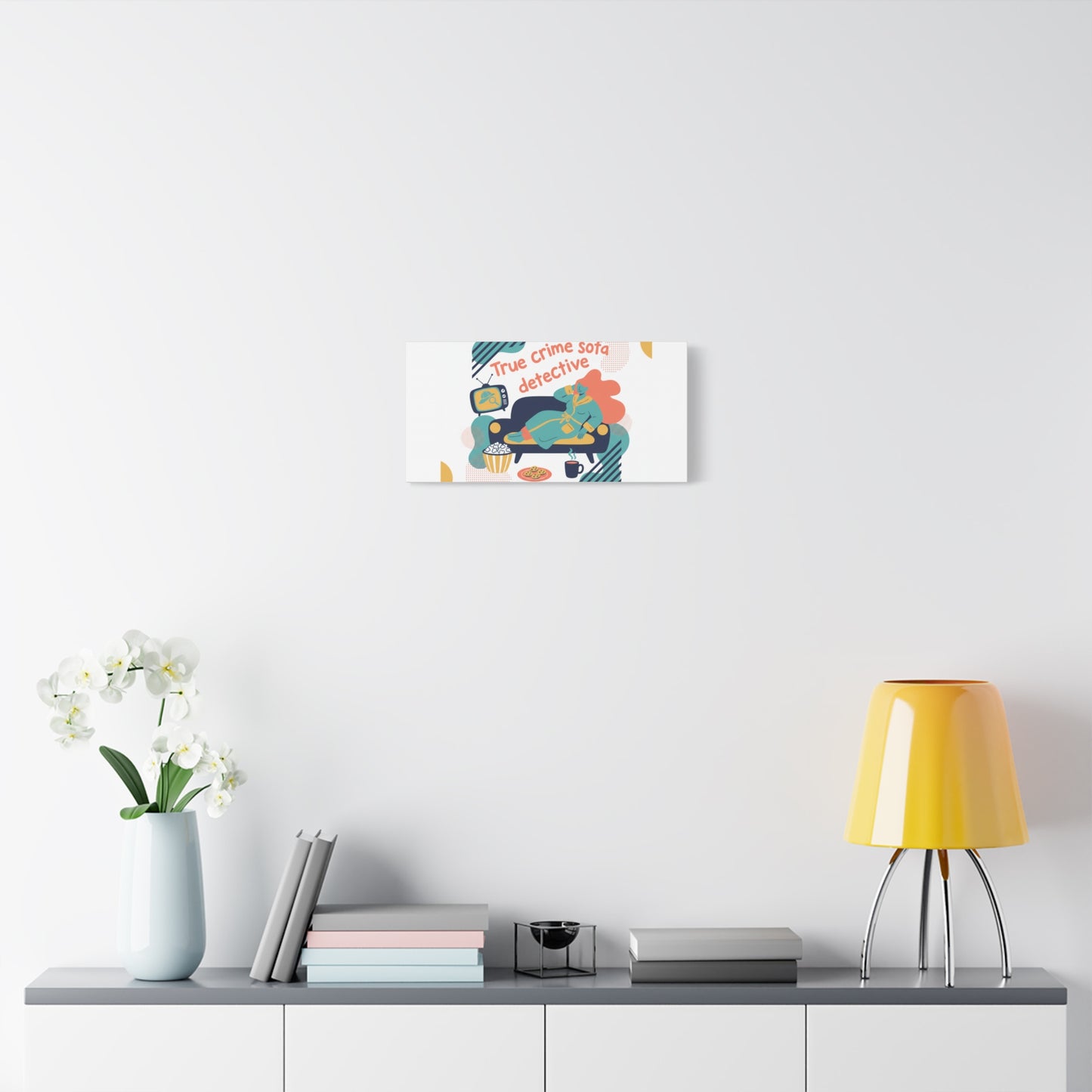 True Crime Sofa Detective Canvas