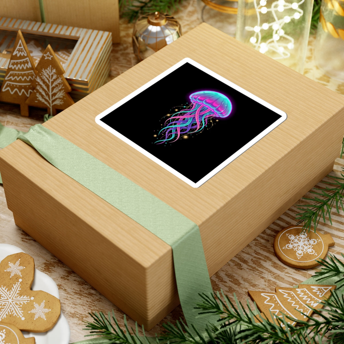 Neon Jellyfish Sticker
