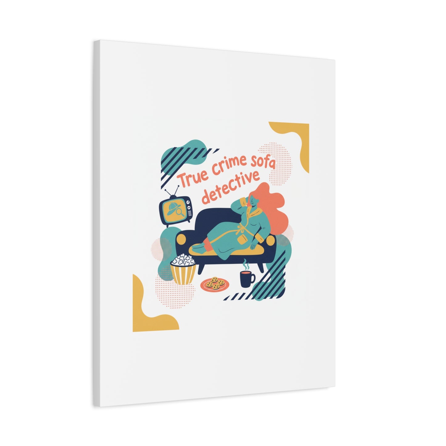 True Crime Sofa Detective Canvas