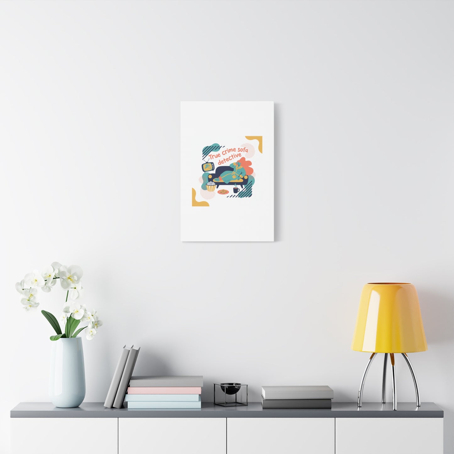True Crime Sofa Detective Canvas
