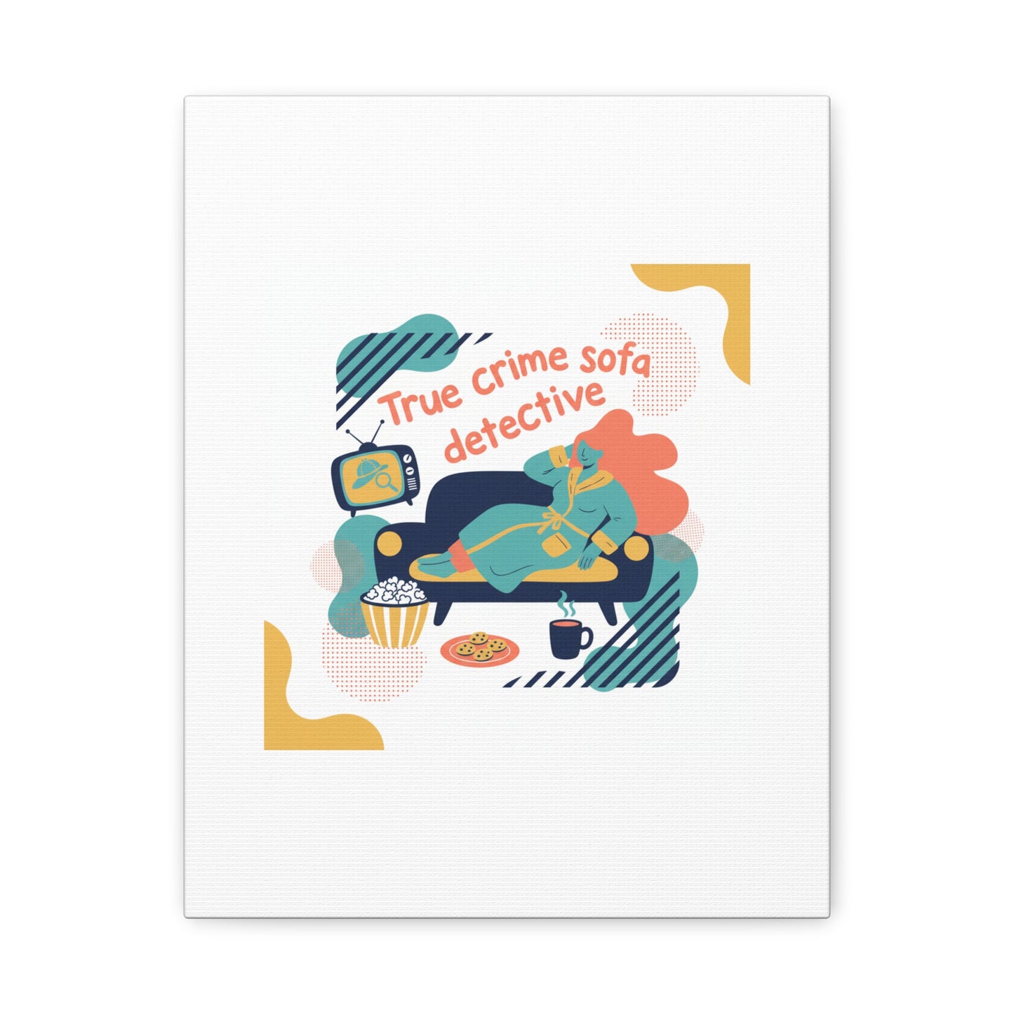 True Crime Sofa Detective Canvas