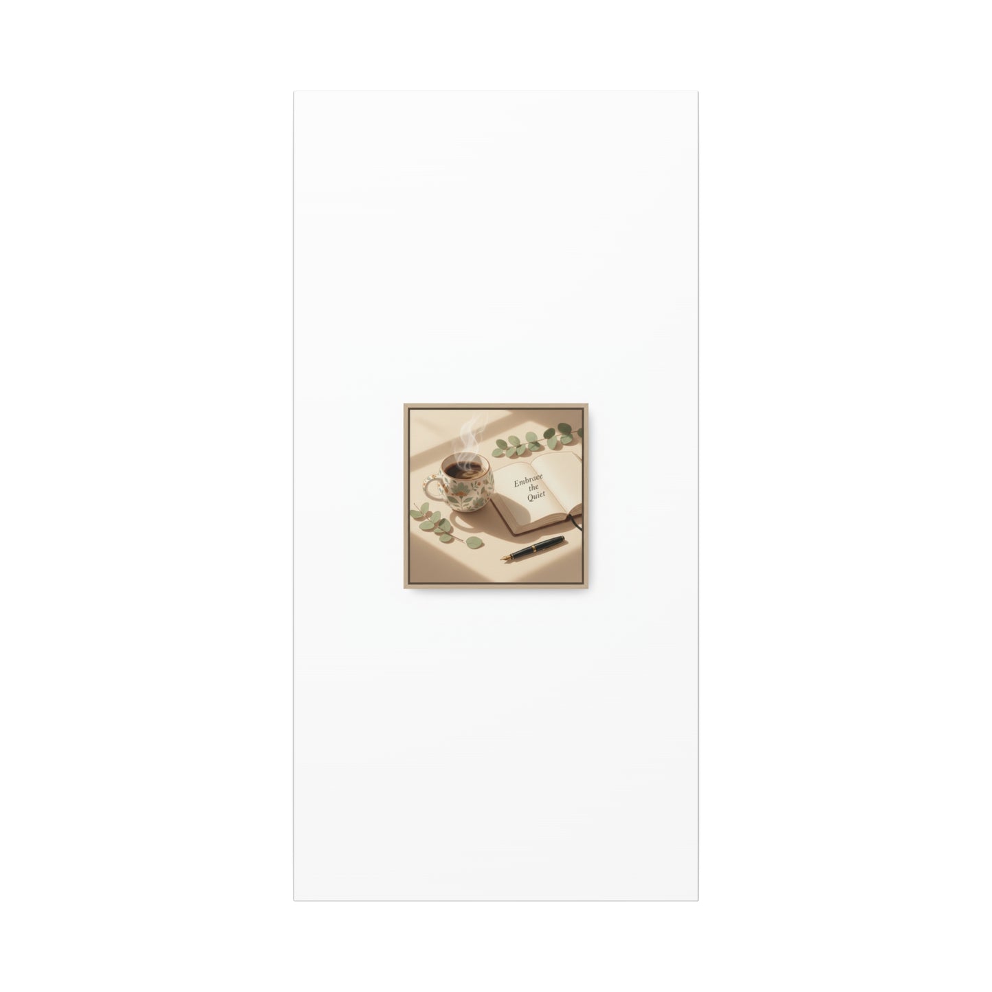 embrace the quiet canvas | morning routine art, sunrise decor
