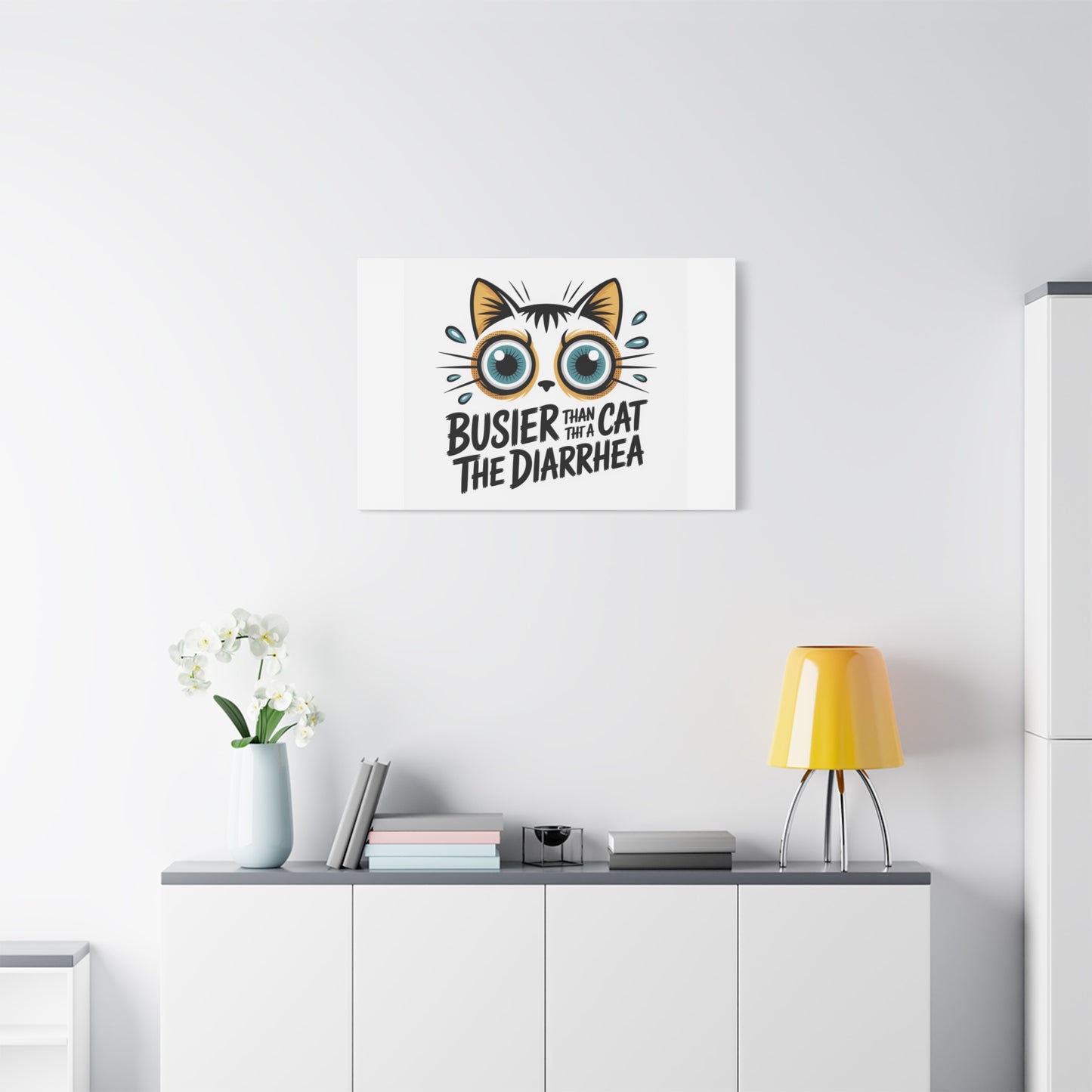 Humorous Cat  Canvas Wall Art