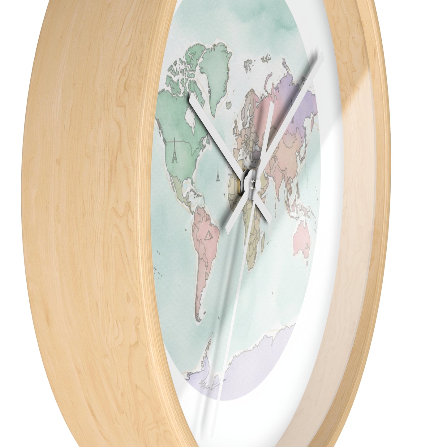 Wall Clock--World map
