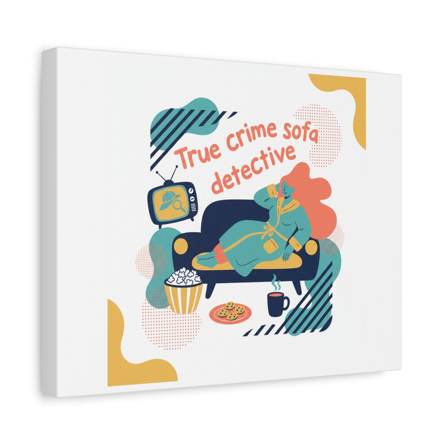 True Crime Sofa Detective Canvas
