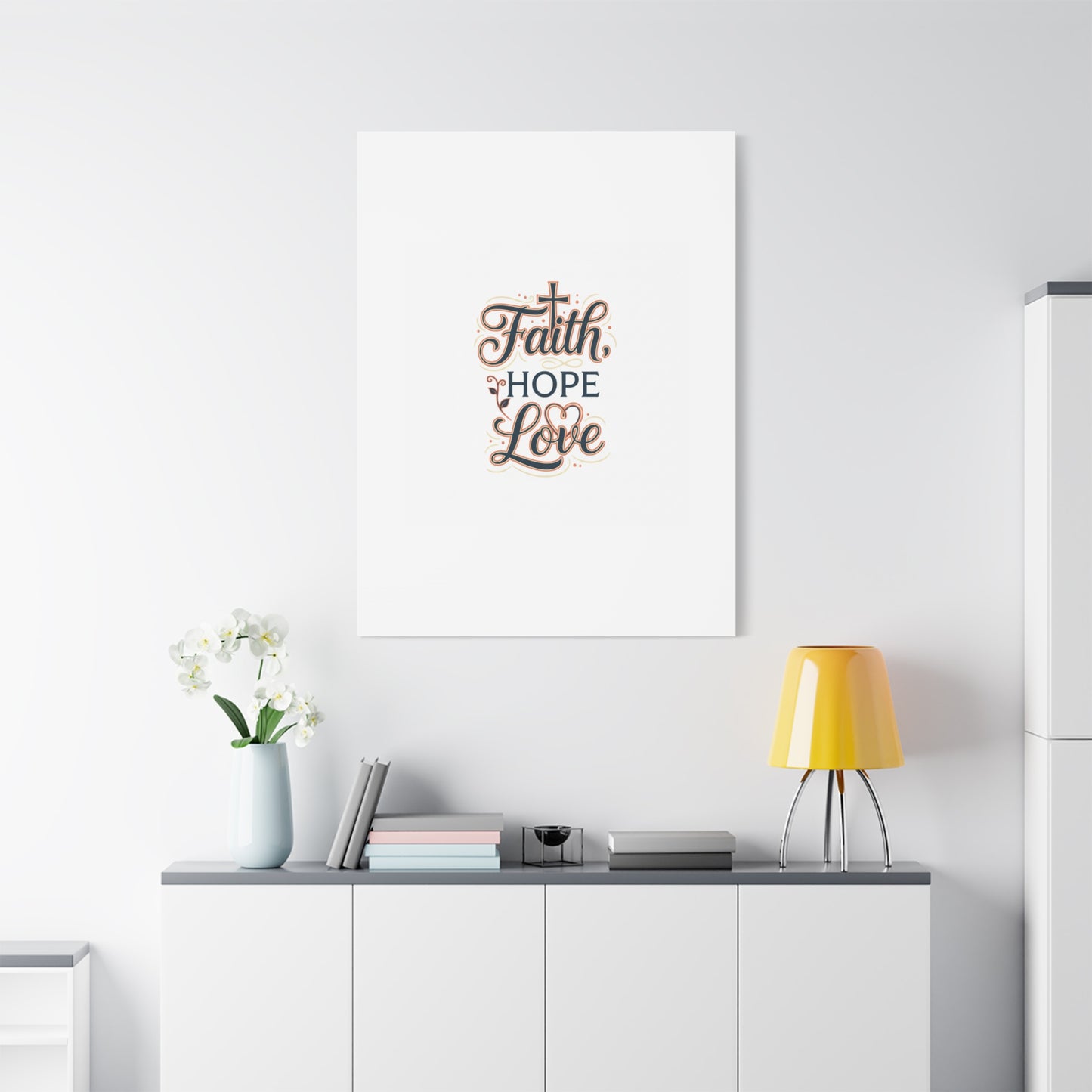Faith Hope Love canvas, wall art