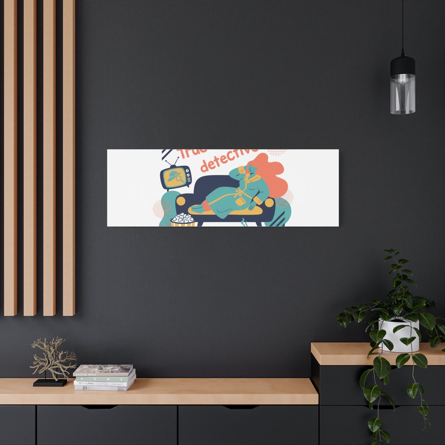 True Crime Sofa Detective Canvas