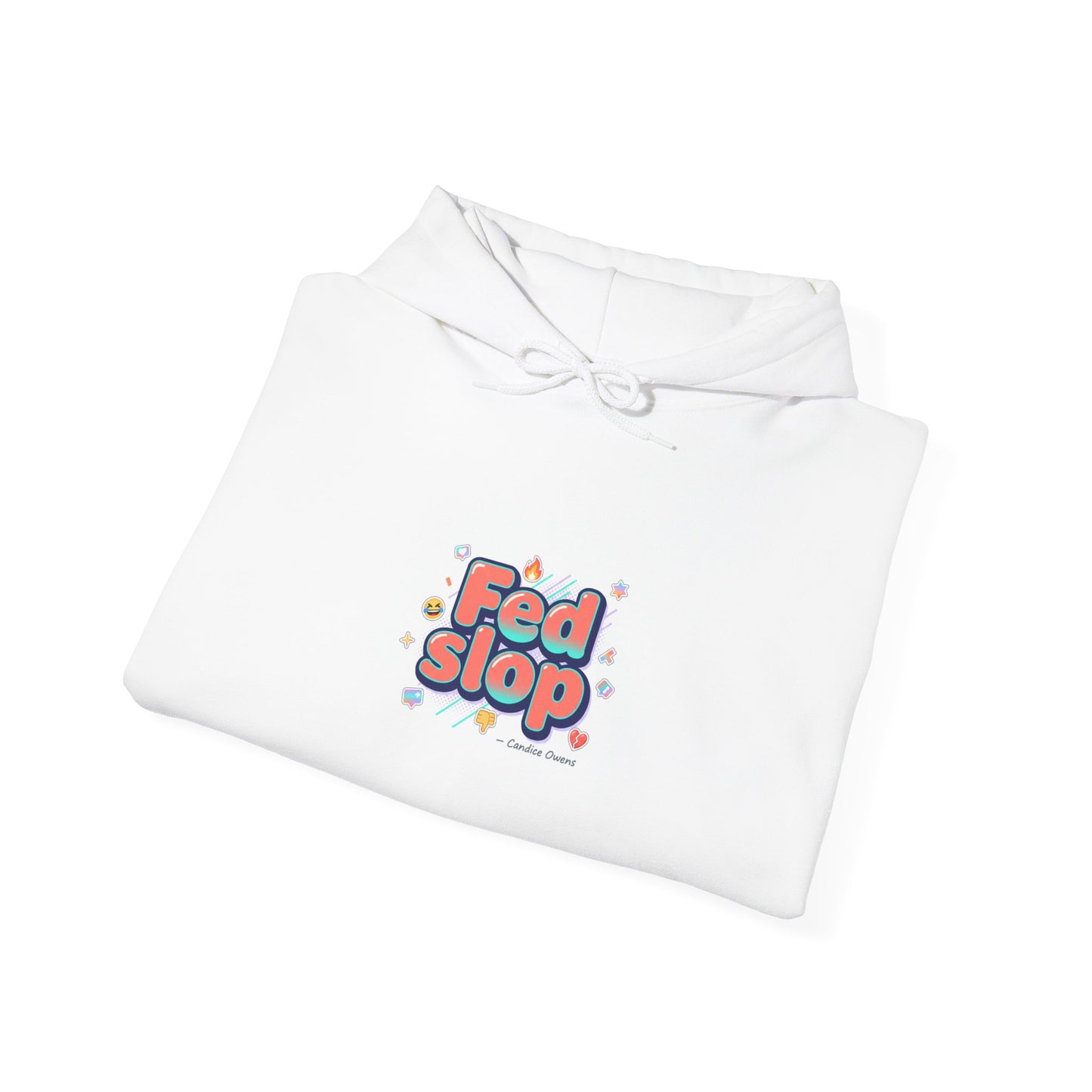 Fed Slop Retro Bubble Logo Hoodie | internet lingo, slang hoodie