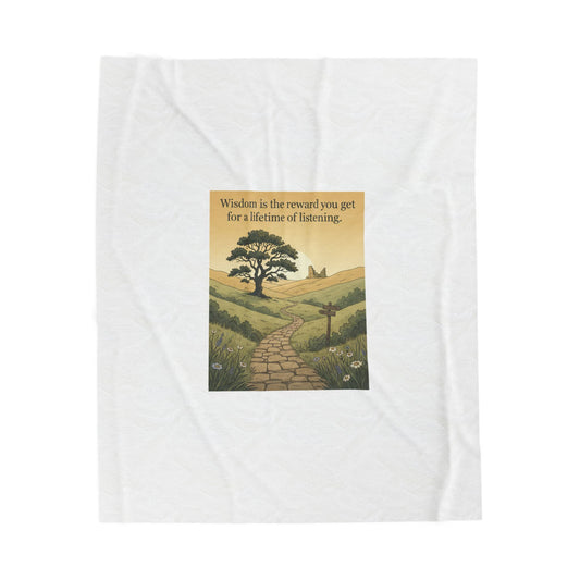 Wisdom quote blanket