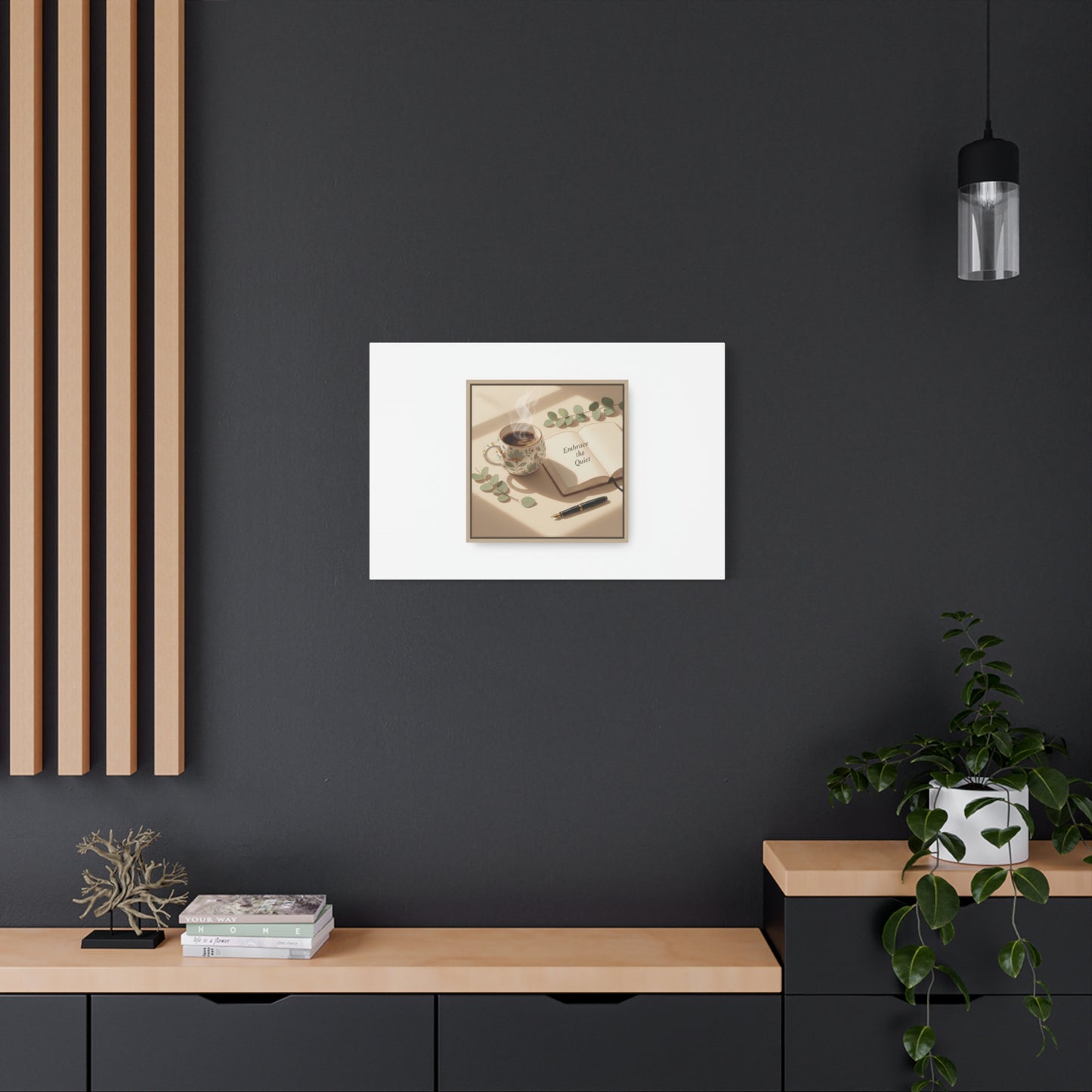 embrace the quiet canvas | morning routine art, sunrise decor