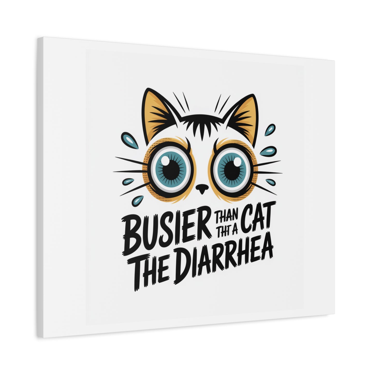 Humorous Cat  Canvas Wall Art