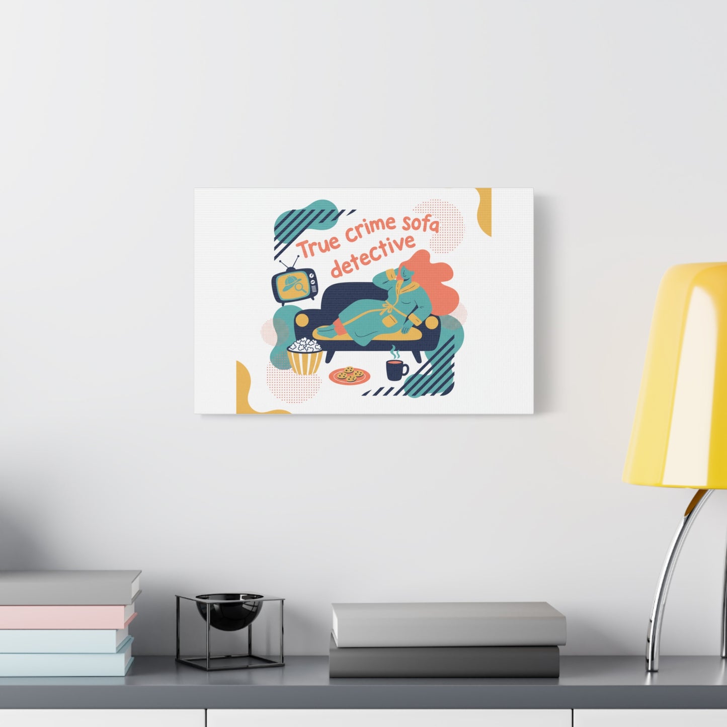 True Crime Sofa Detective Canvas