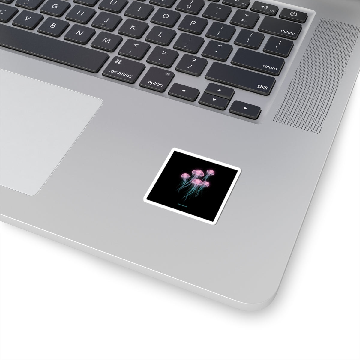 Bioluminescent Jellyfish Kiss-Cut Stickers | Neon Deep Sea Aesthetic
