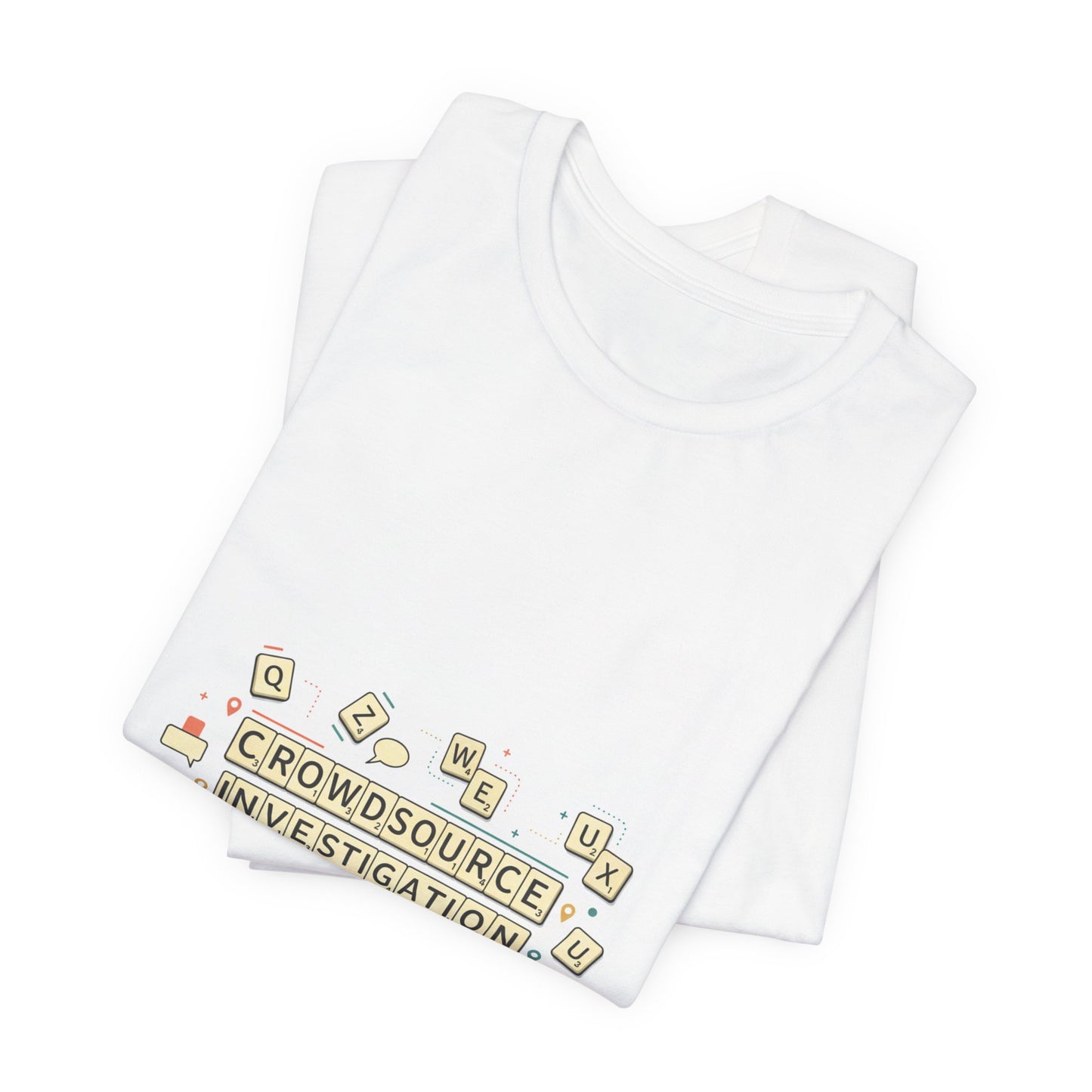 Crowdsource Investigation Tee | pixel art gamer shirt, indie RPG meme