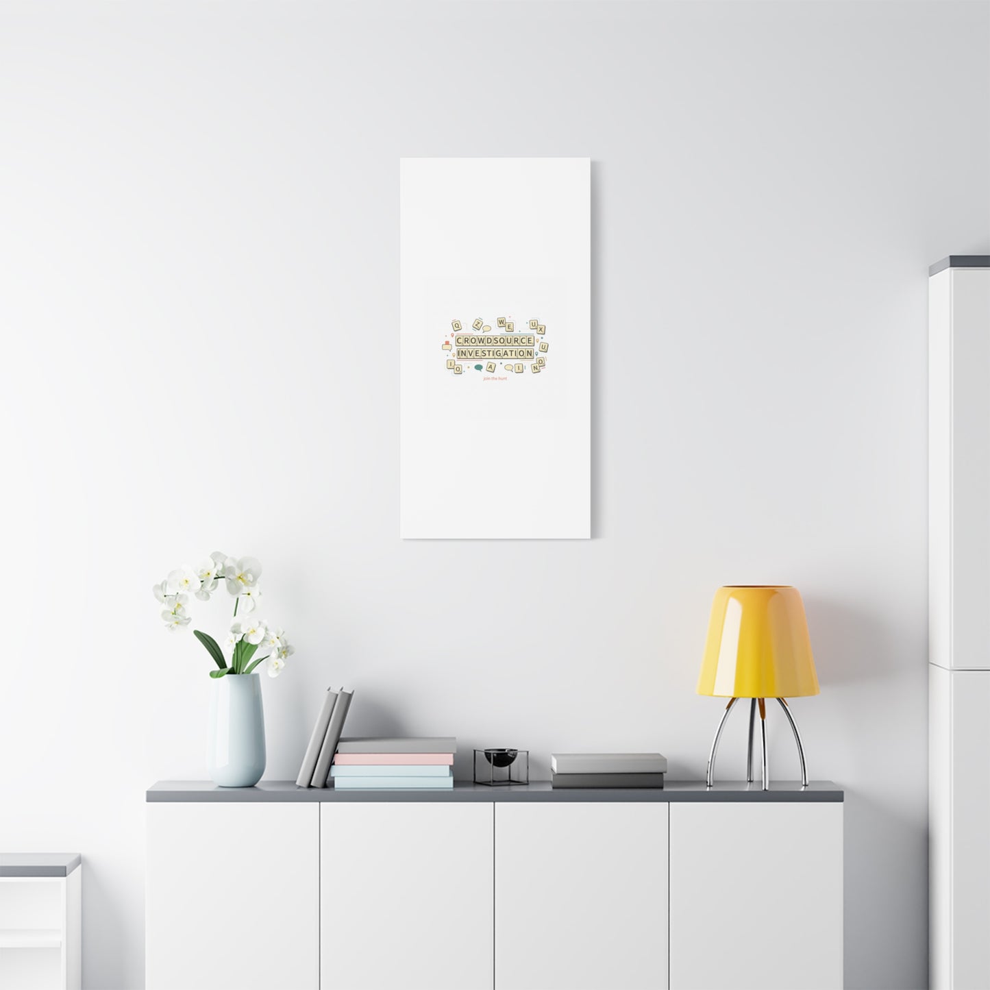 Crowdsource Investigation Canvas | Pixel Art, Gaming UI Wall Art