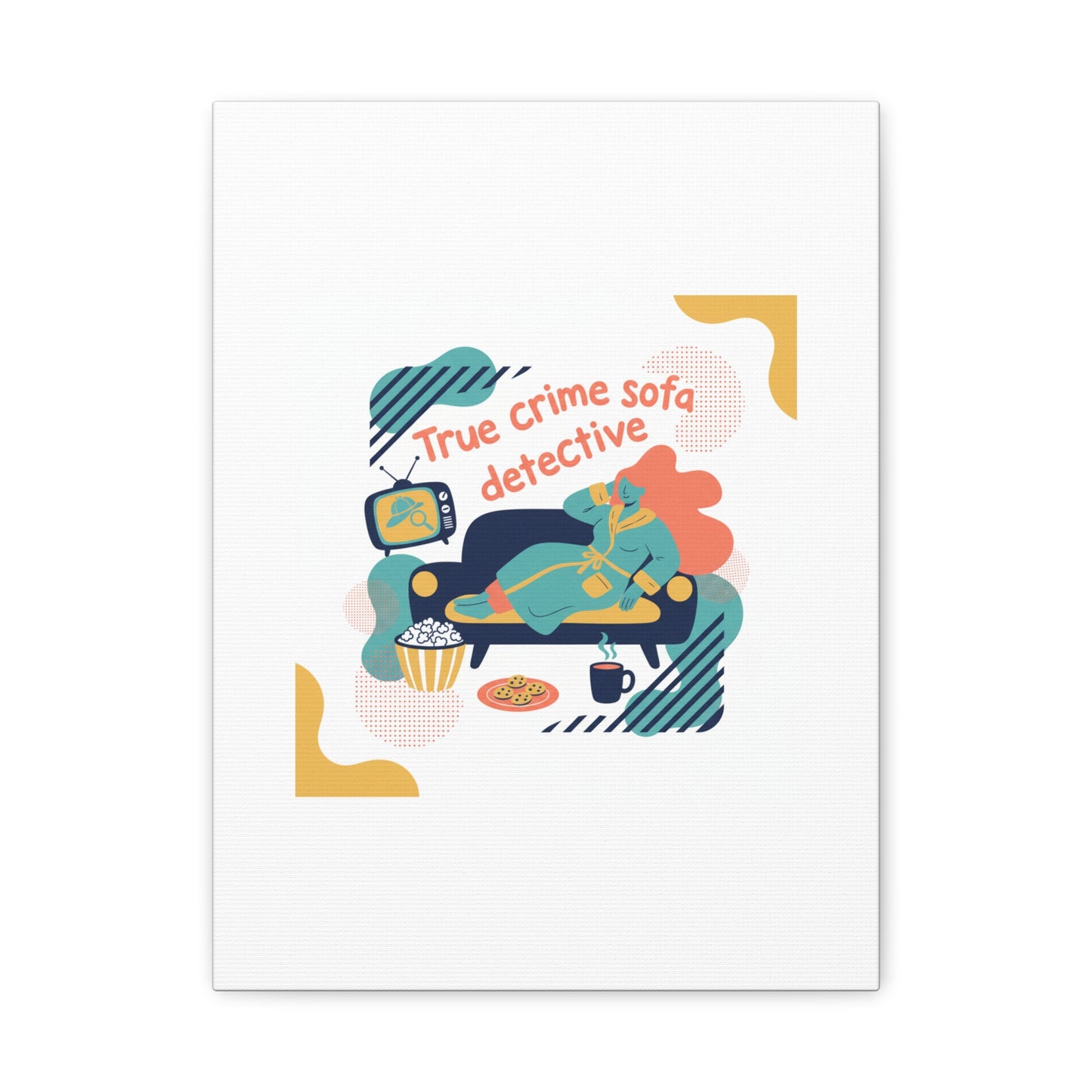 True Crime Sofa Detective Canvas