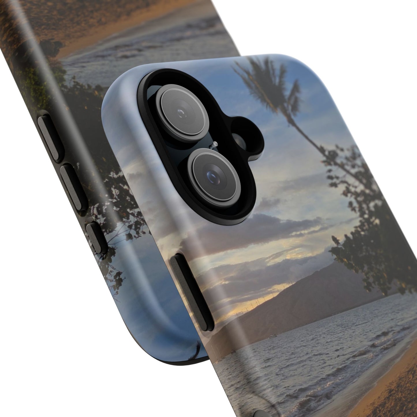 Tropical Beach Phone Case — Sunset Palm Shore Tough Case