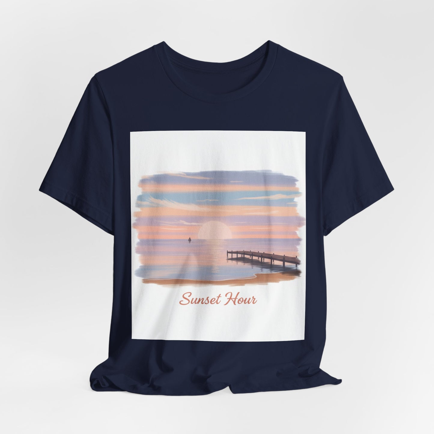 Sunset Pier Minimal Tee
