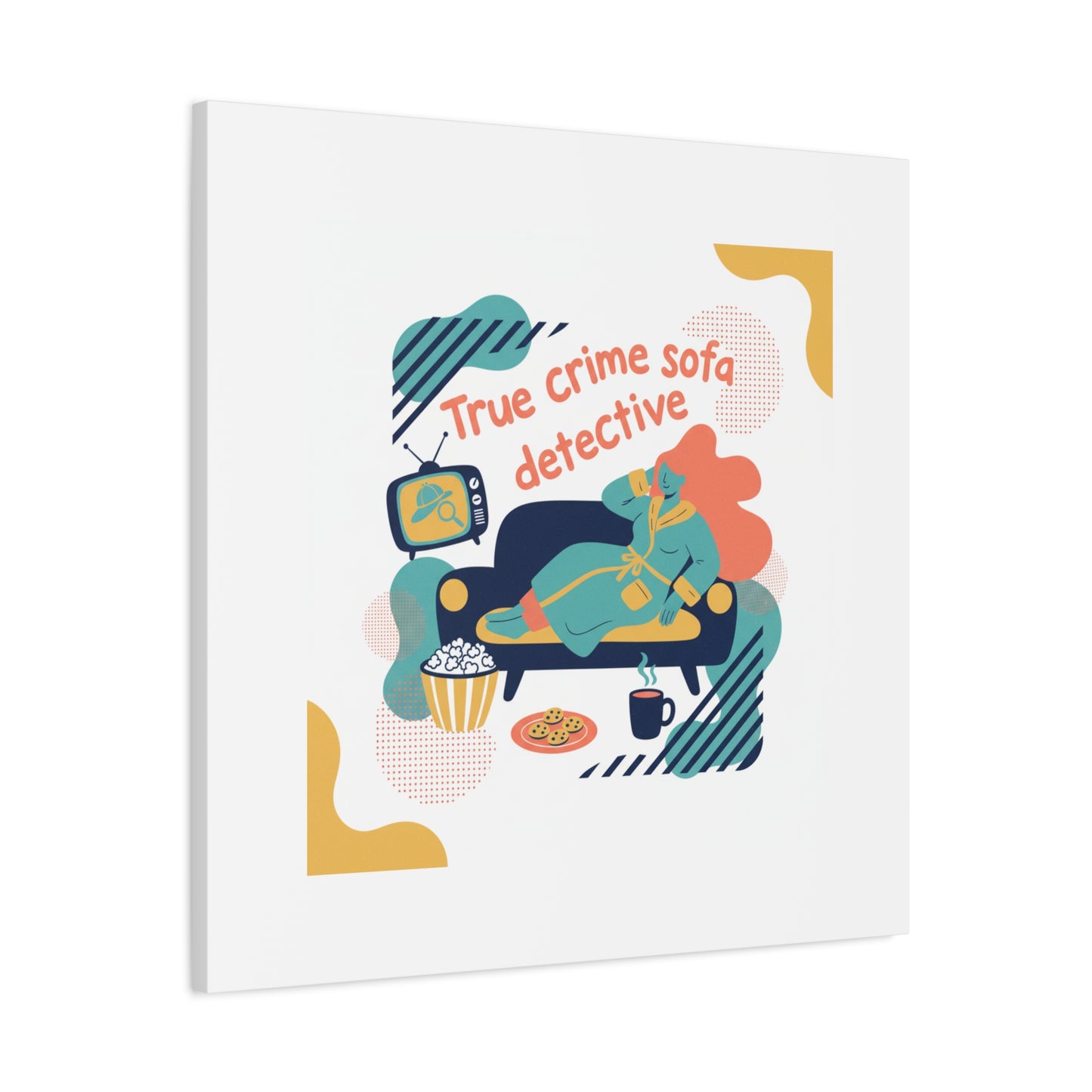 True Crime Sofa Detective Canvas