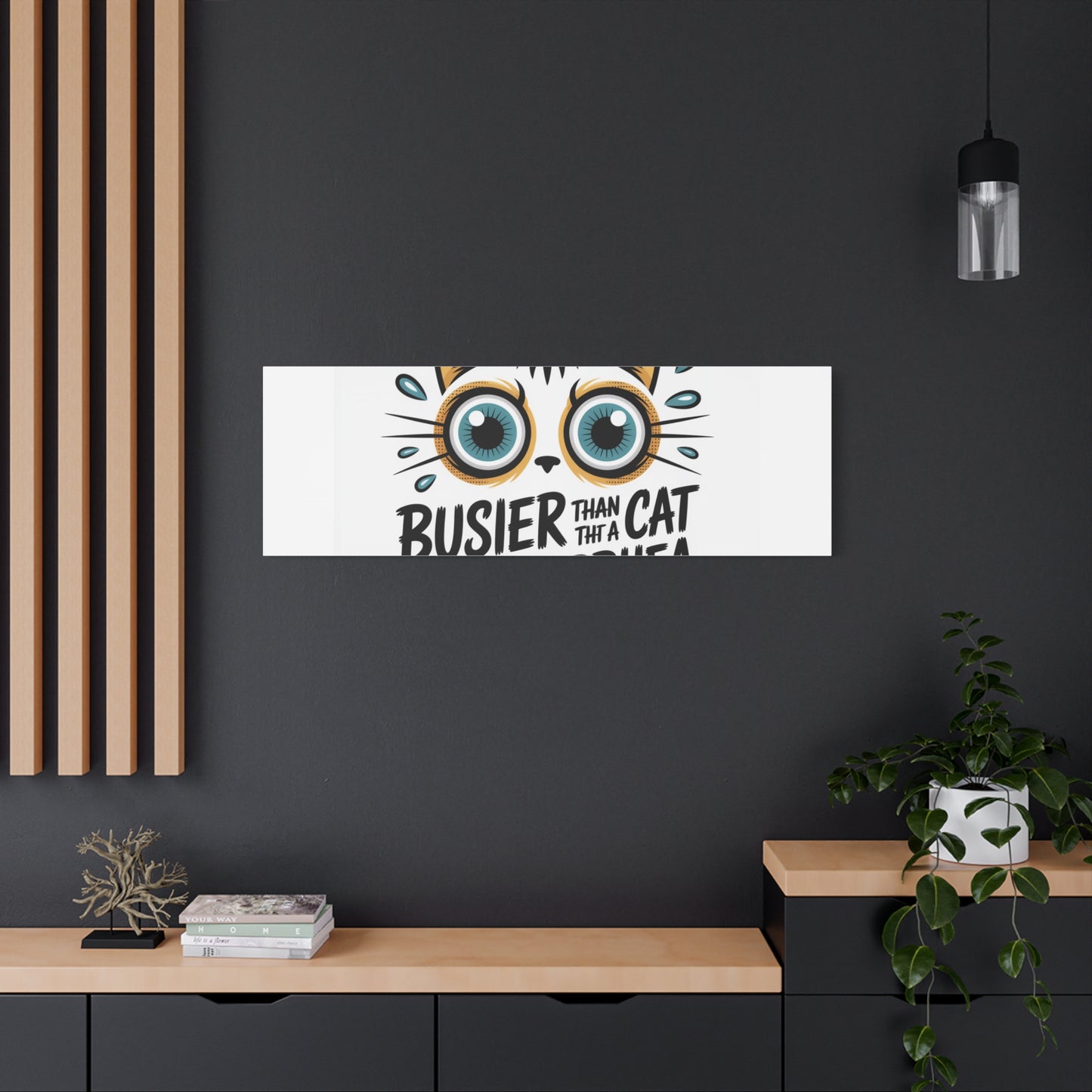 Humorous Cat  Canvas Wall Art