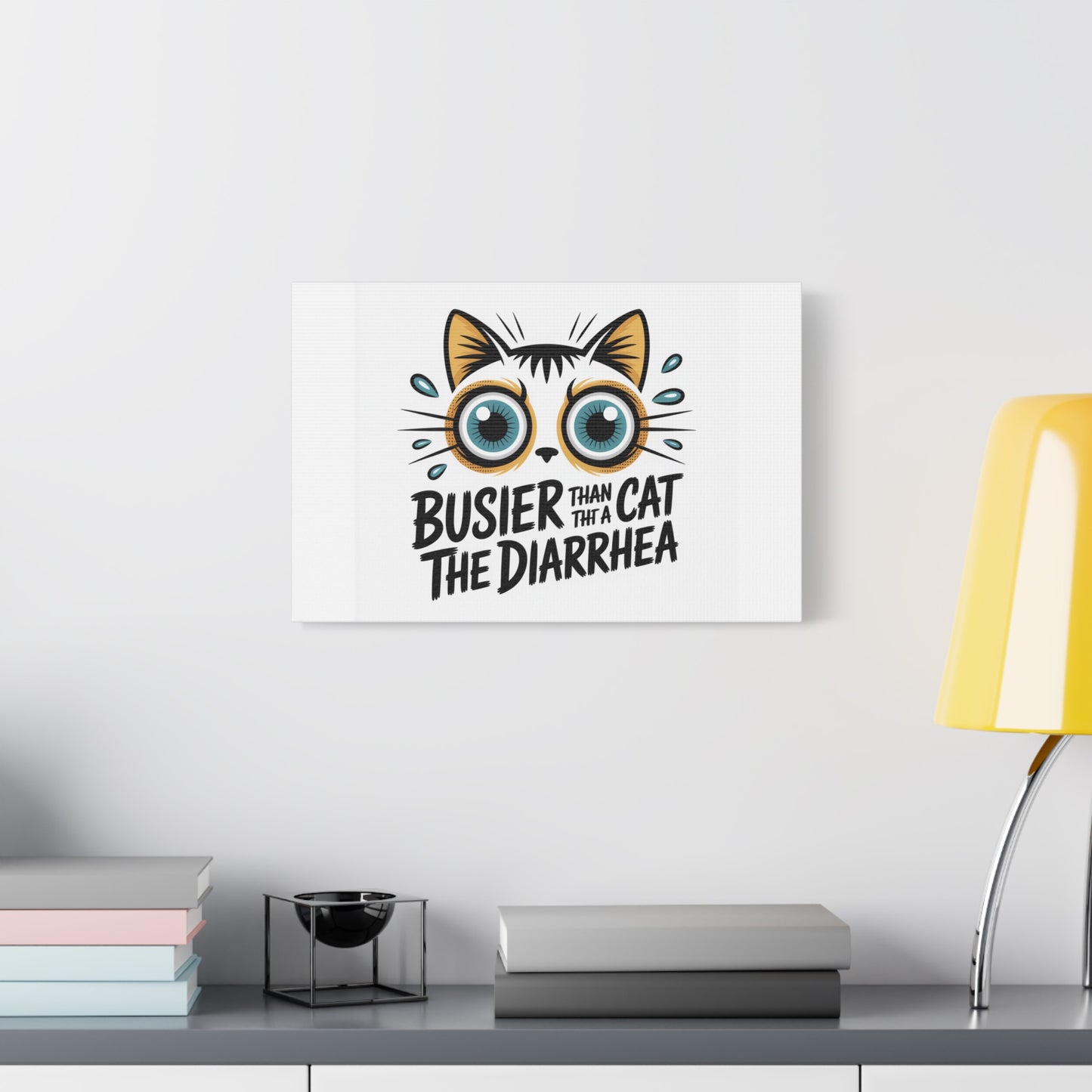 Humorous Cat  Canvas Wall Art