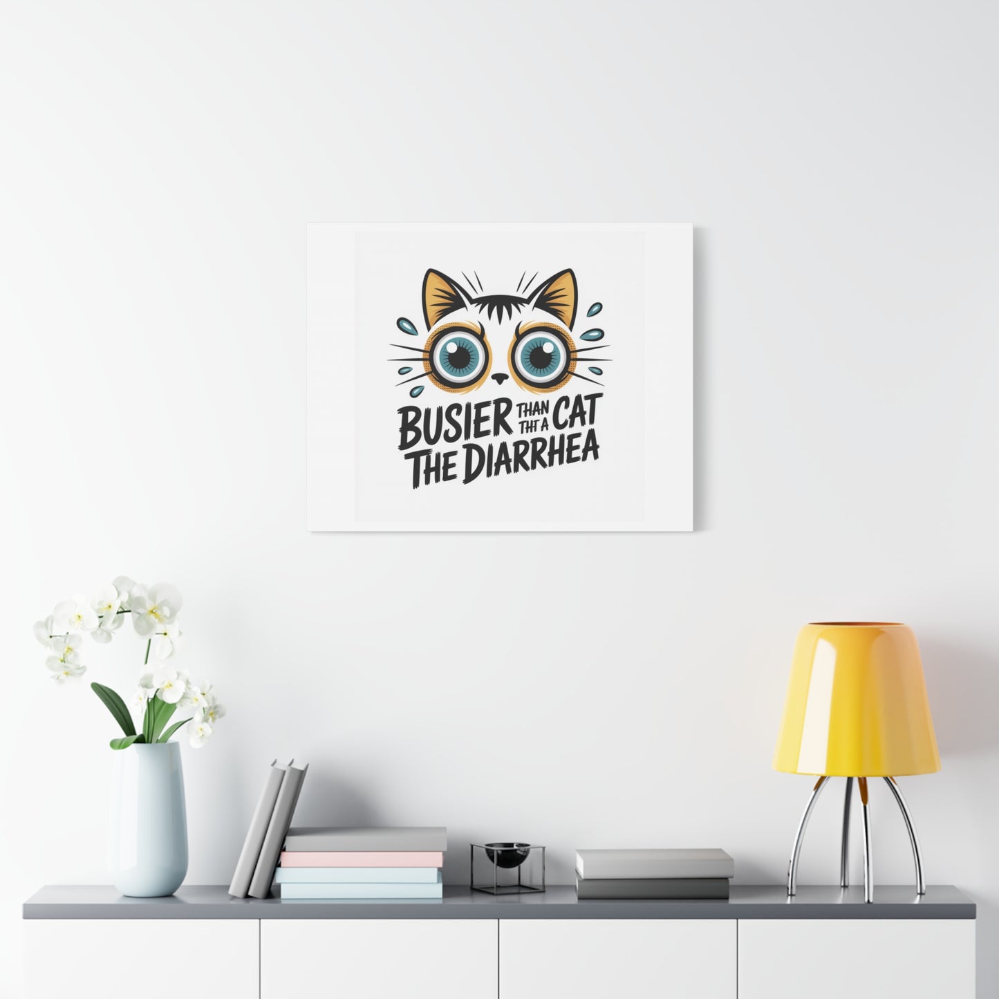 Humorous Cat  Canvas Wall Art