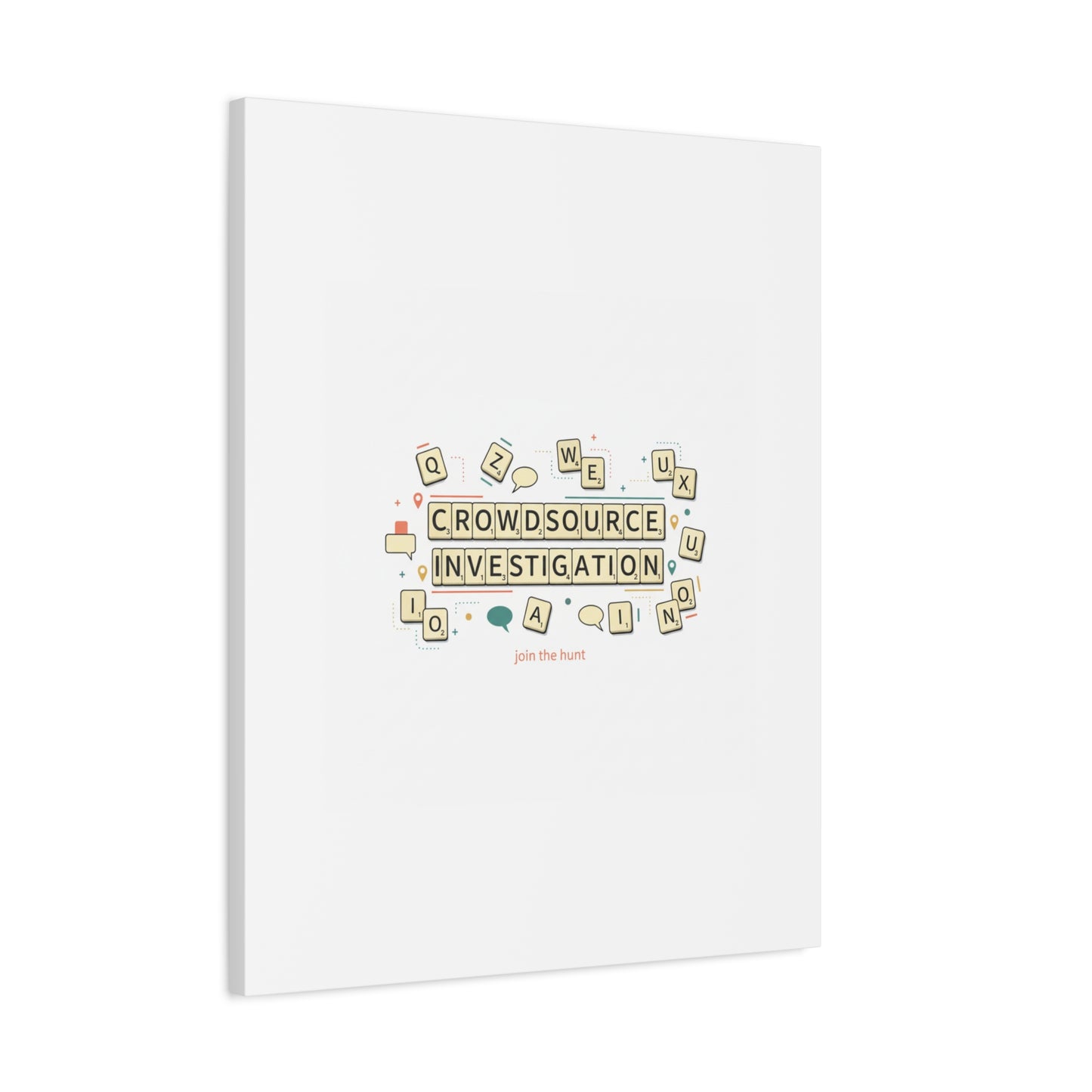 Crowdsource Investigation Canvas | Pixel Art, Gaming UI Wall Art