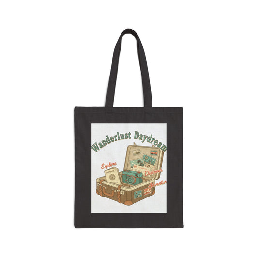 Wanderlust Daydream Vintage Postcard Tote | travel stamps, passport stamp