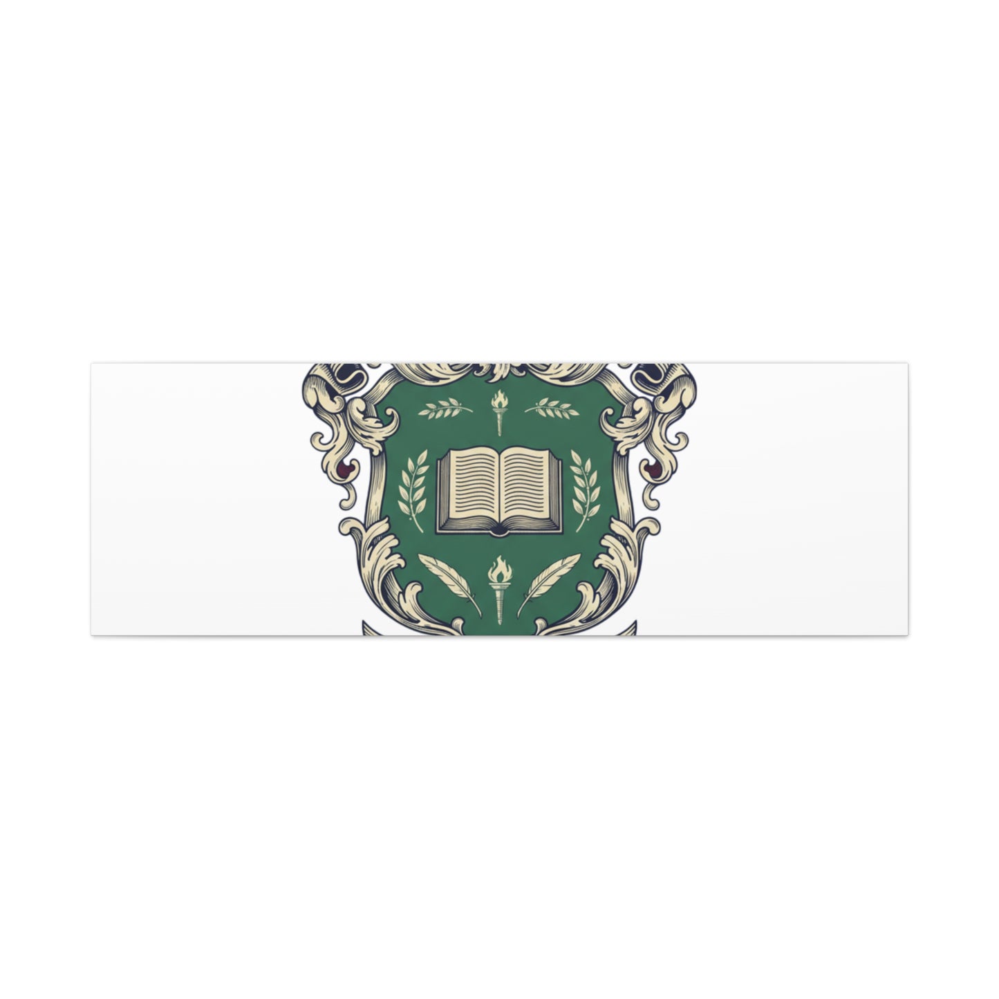 Hogwarts Ivy-Style Emblem Canvas | vintage club logo, old money crest