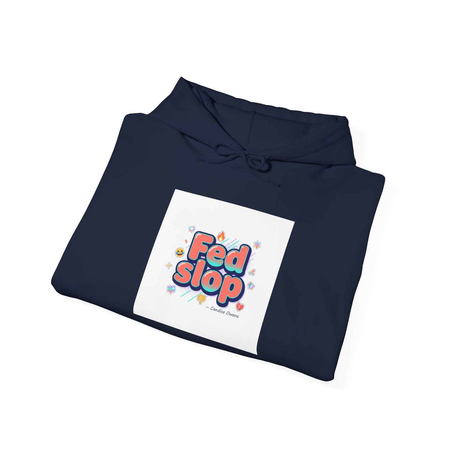 Fed Slop Retro Bubble Logo Hoodie | internet lingo, slang hoodie