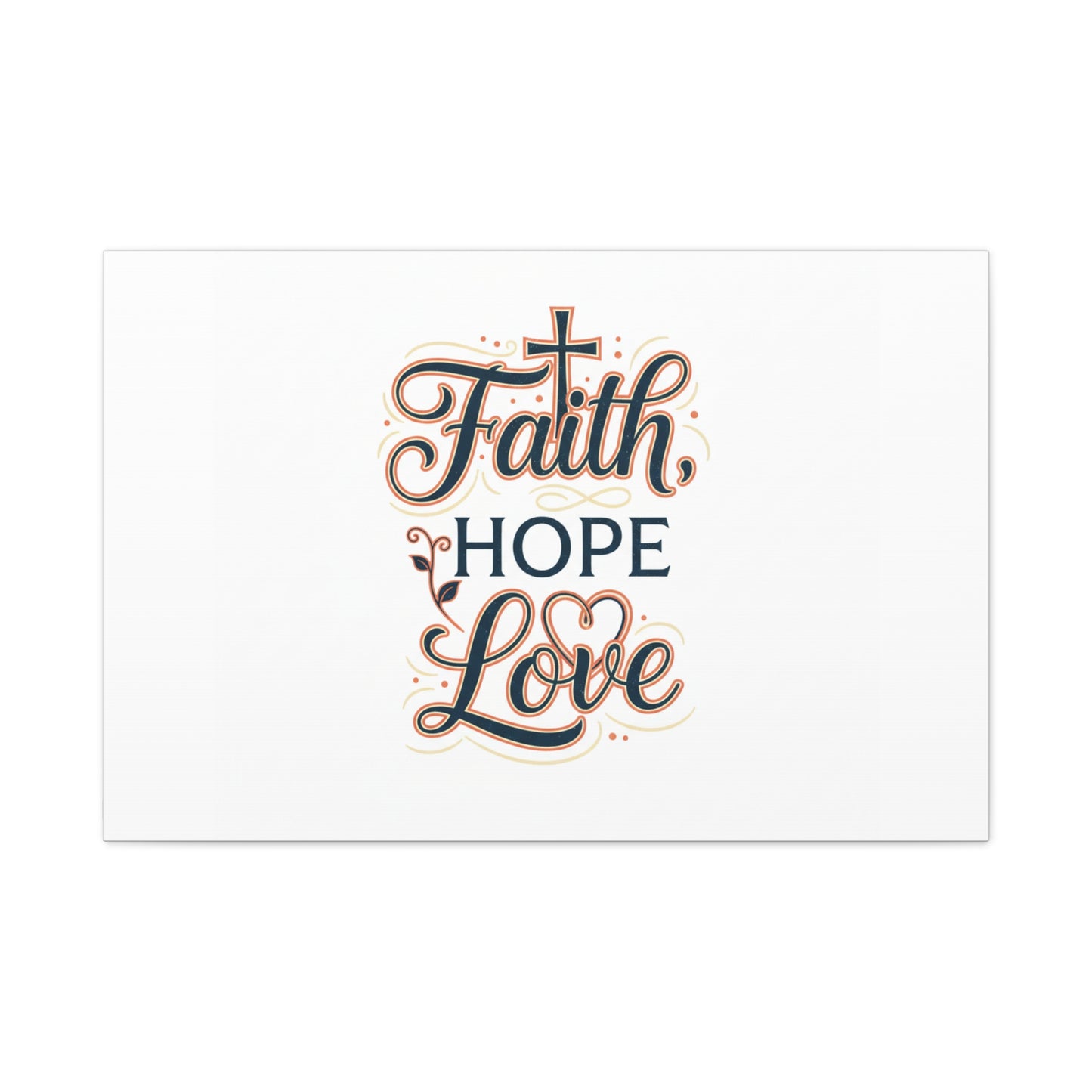 Faith Hope Love canvas, wall art