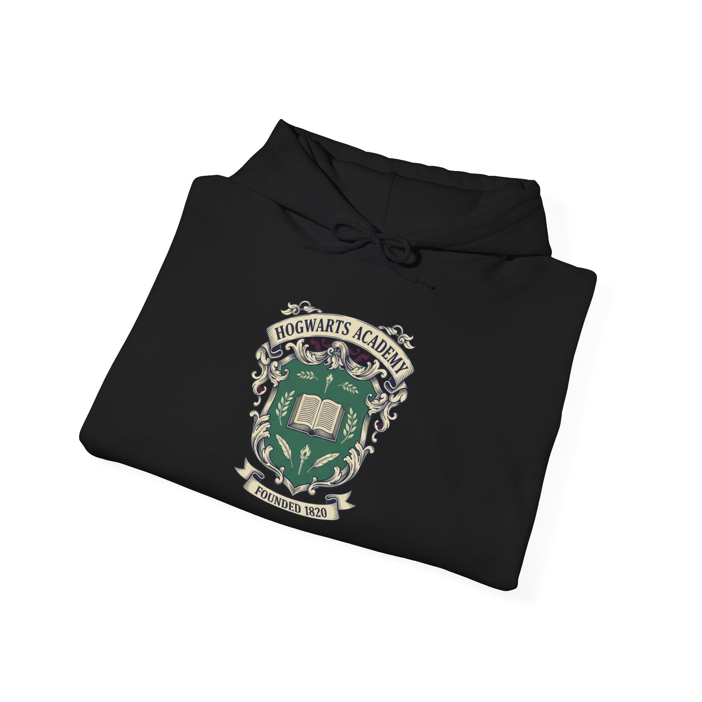 Hogwarts Old Money Ivy-Style Emblem Hoodie | collegiate crest, vintage club logo