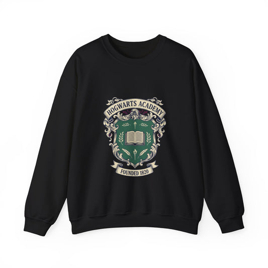Hogwarts Ivy-Style Emblem Sweatshirt | Old Money Crest, Collegiate Club Logo