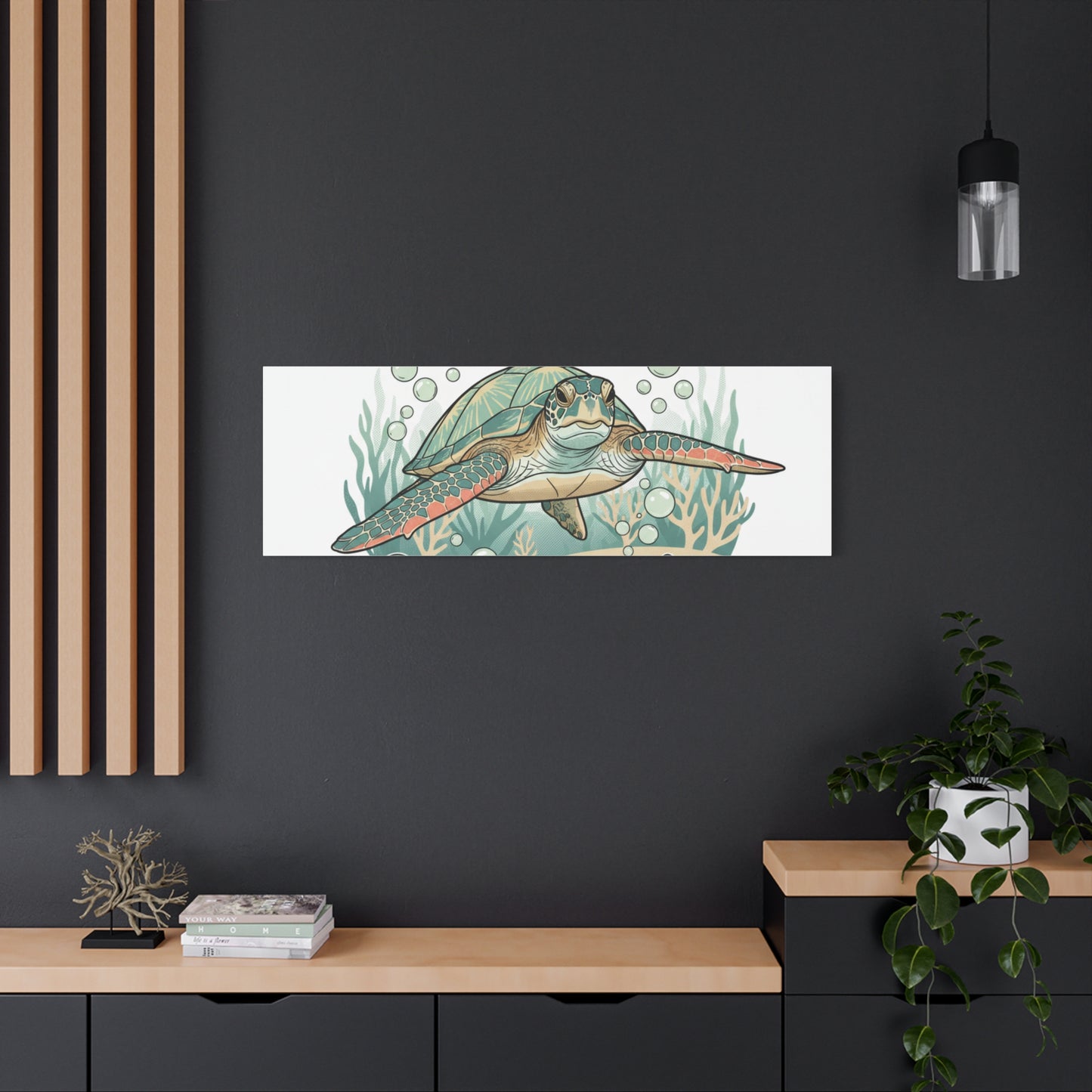 Go with the Flow Turtle Canvas