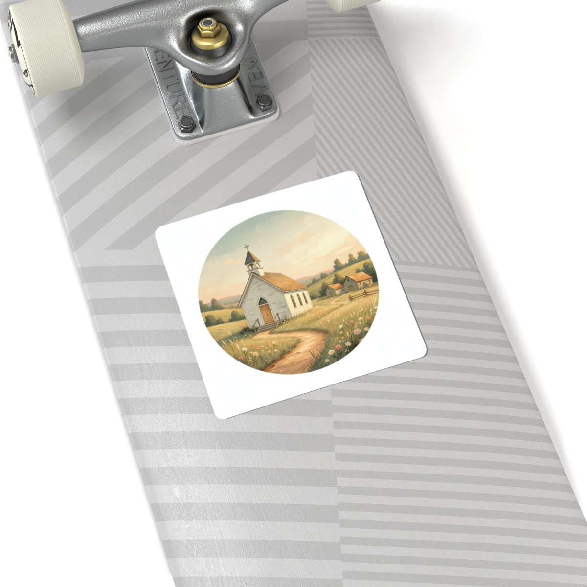 Country Church Kiss-Cut Stickers