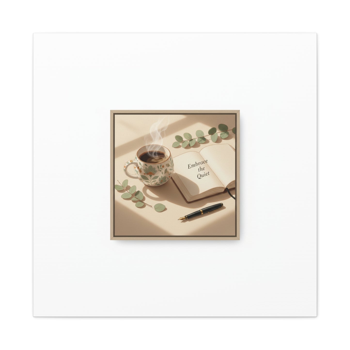 embrace the quiet canvas | morning routine art, sunrise decor