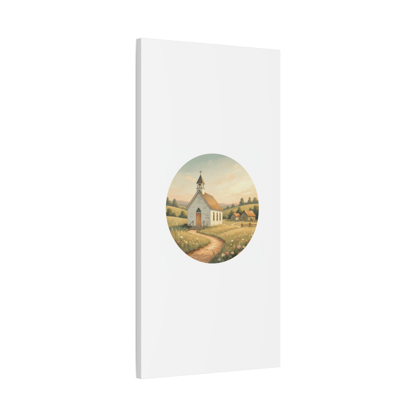 Country Church Matte Canvas, Stretched, 1.25"