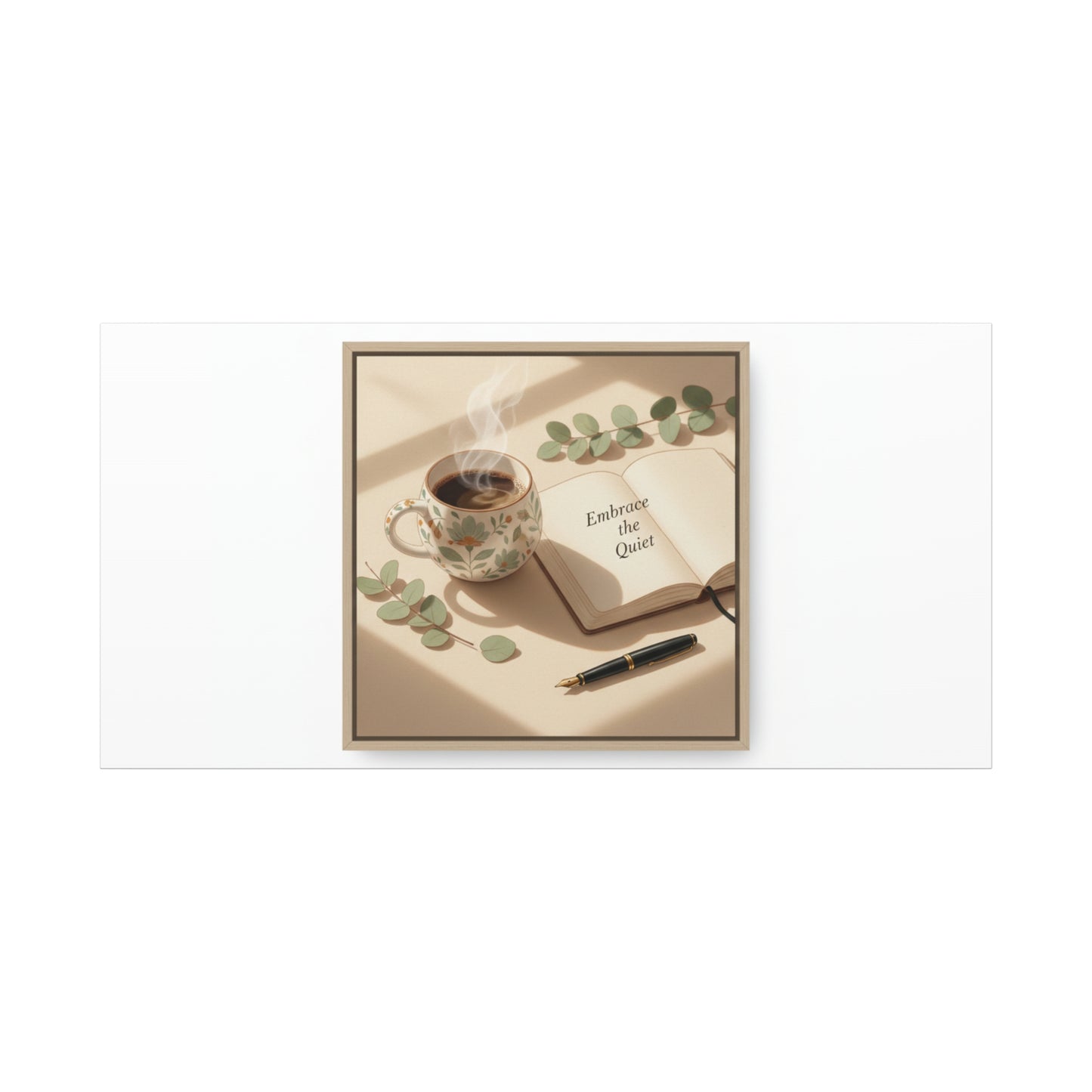 embrace the quiet canvas | morning routine art, sunrise decor