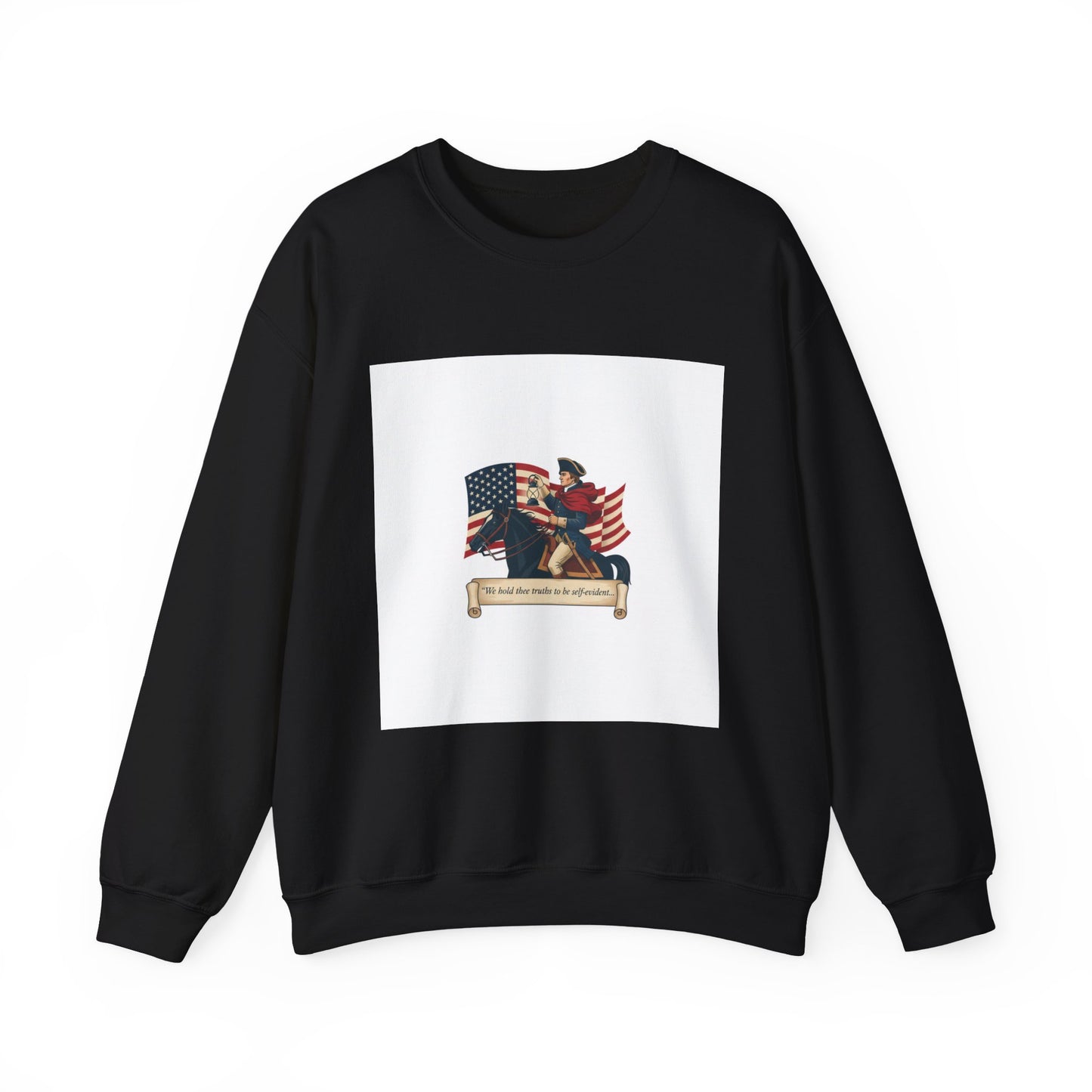 Patriotic Vintage Crest Sweatshirt | nature vibes, minimal