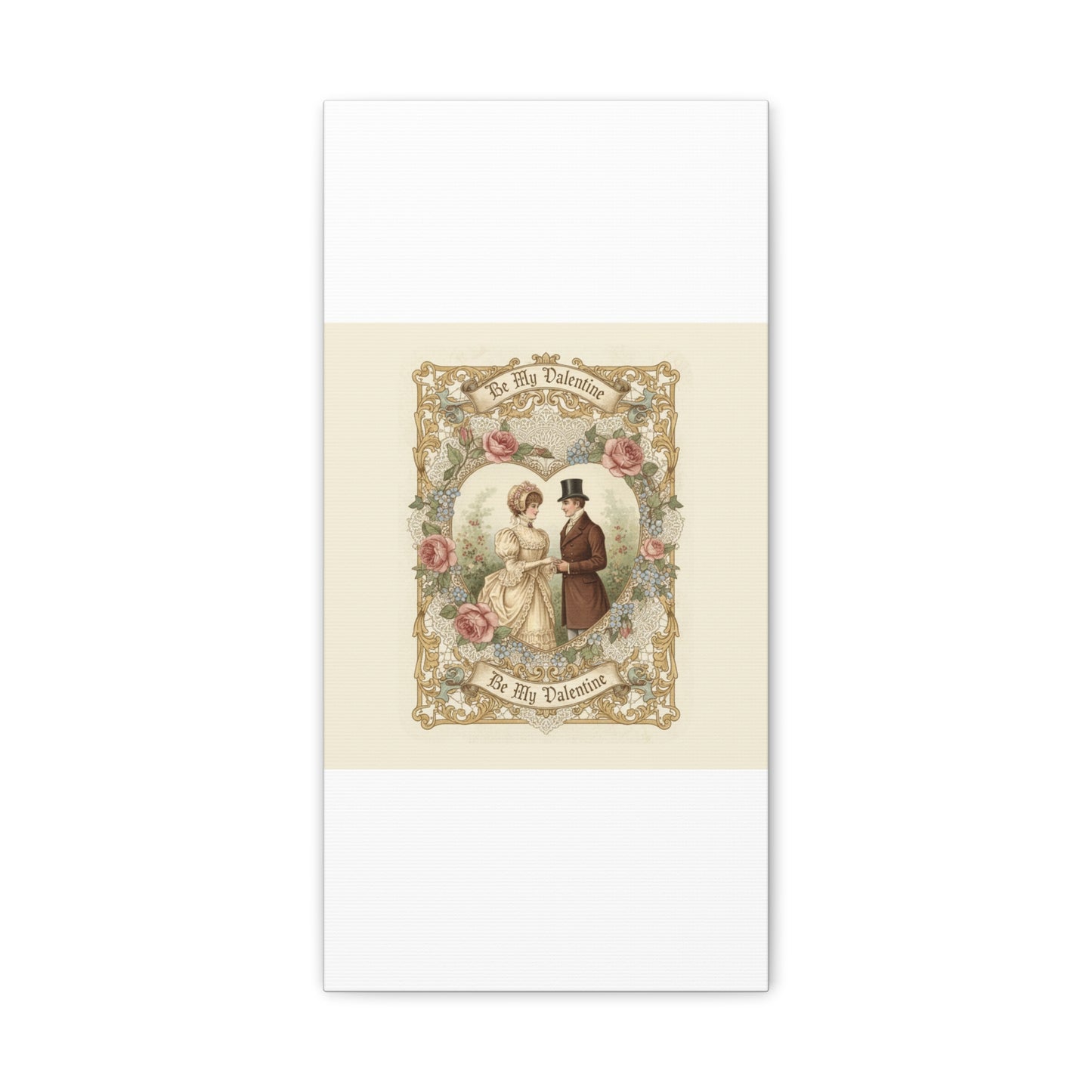 Victorian Valentine Print Canvas | Retro Americana, Vintage Romance