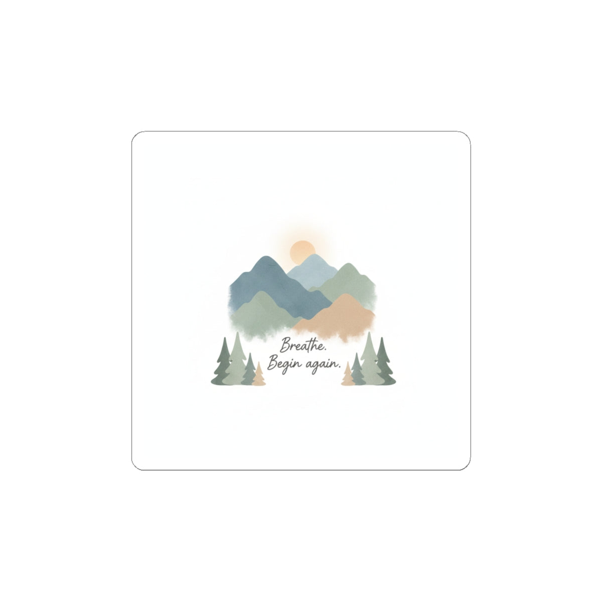 Mountain Kiss-Cut Stickers