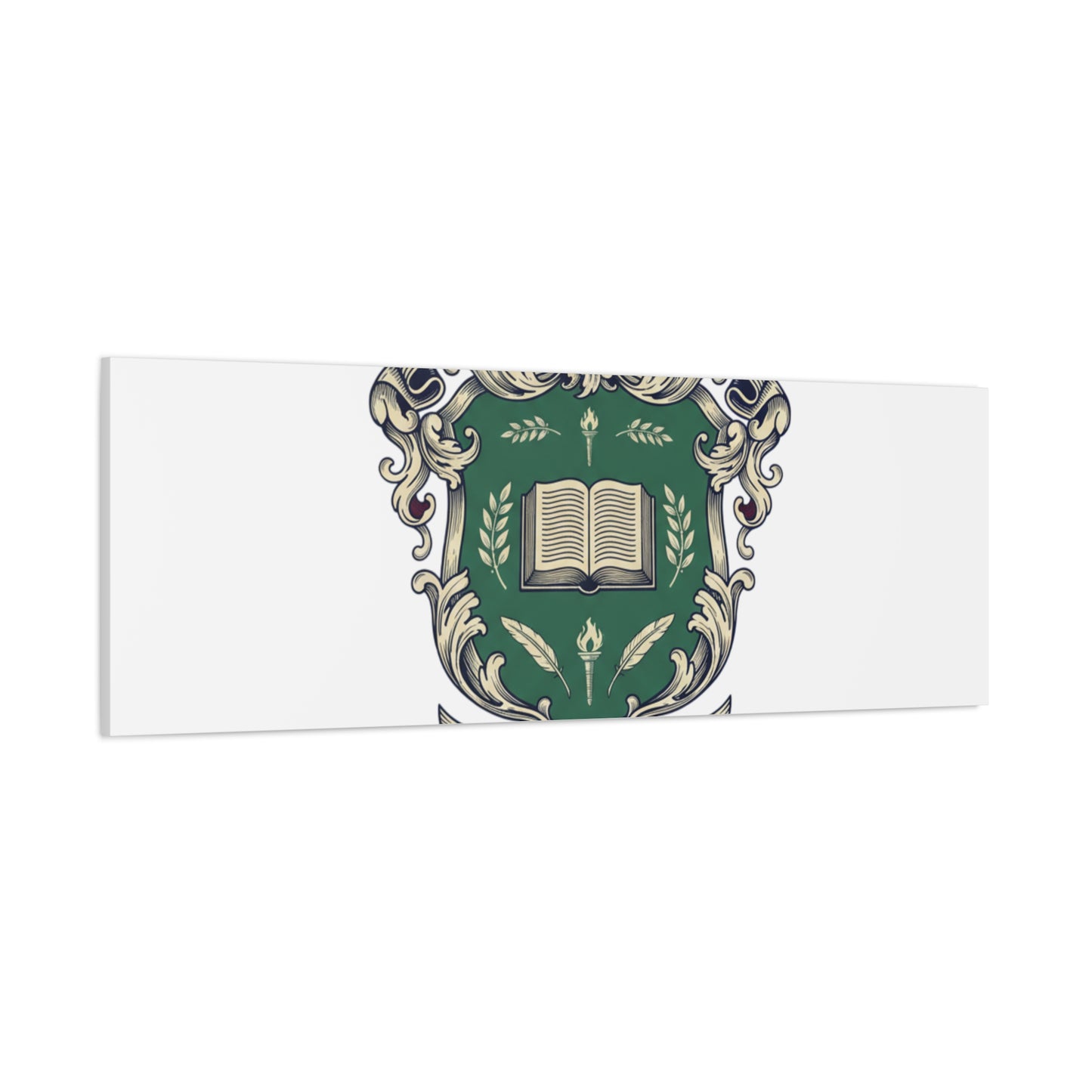 Hogwarts Ivy-Style Emblem Canvas | vintage club logo, old money crest
