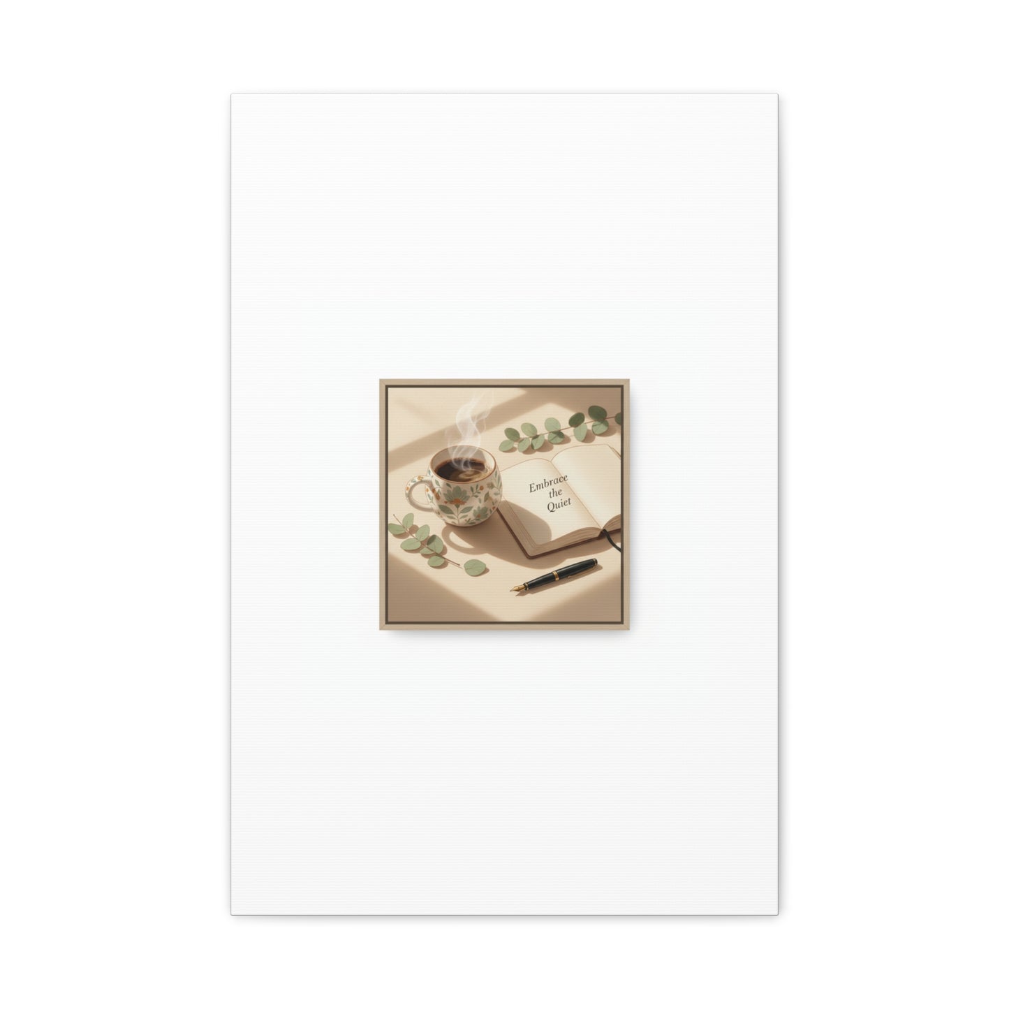 embrace the quiet canvas | morning routine art, sunrise decor