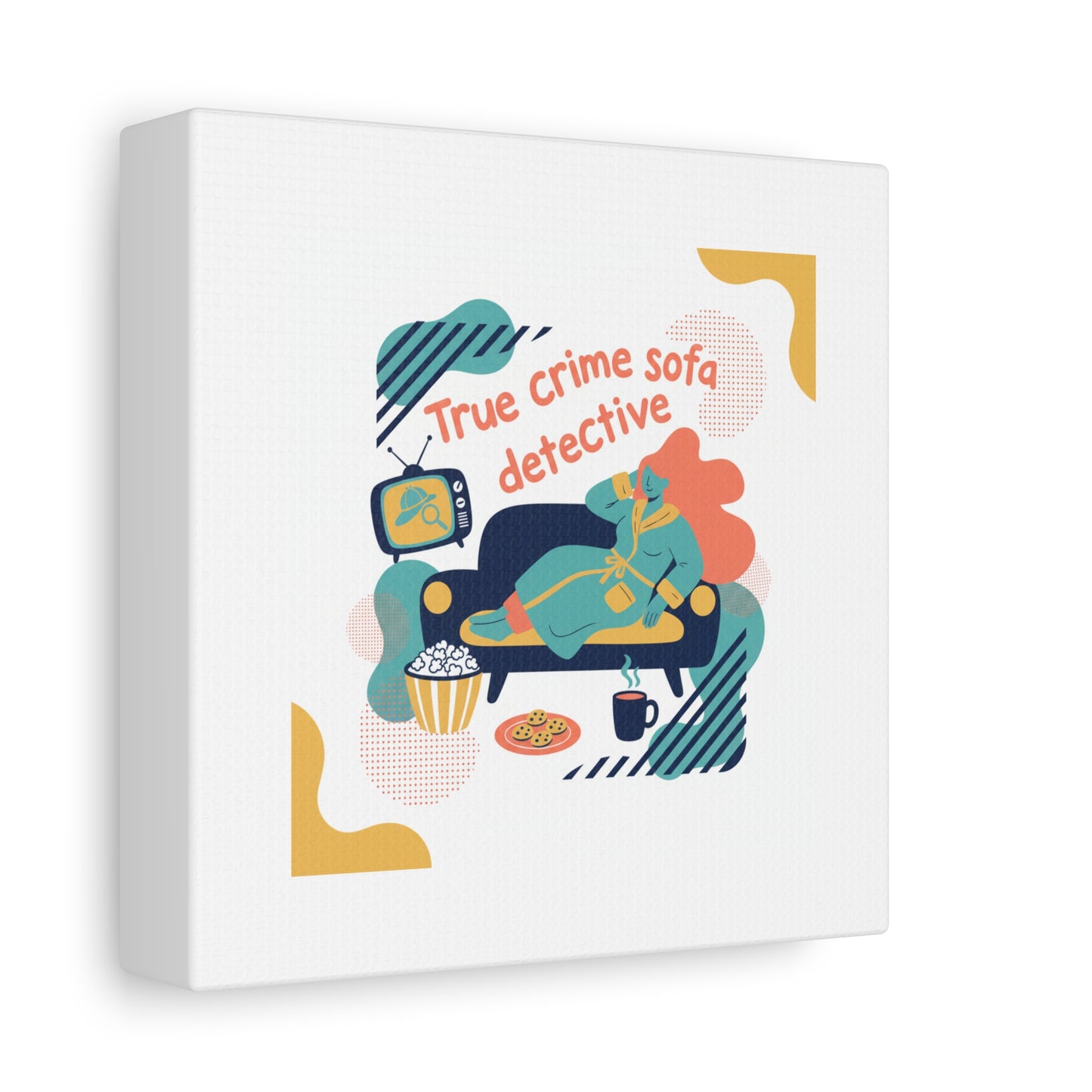 True Crime Sofa Detective Canvas