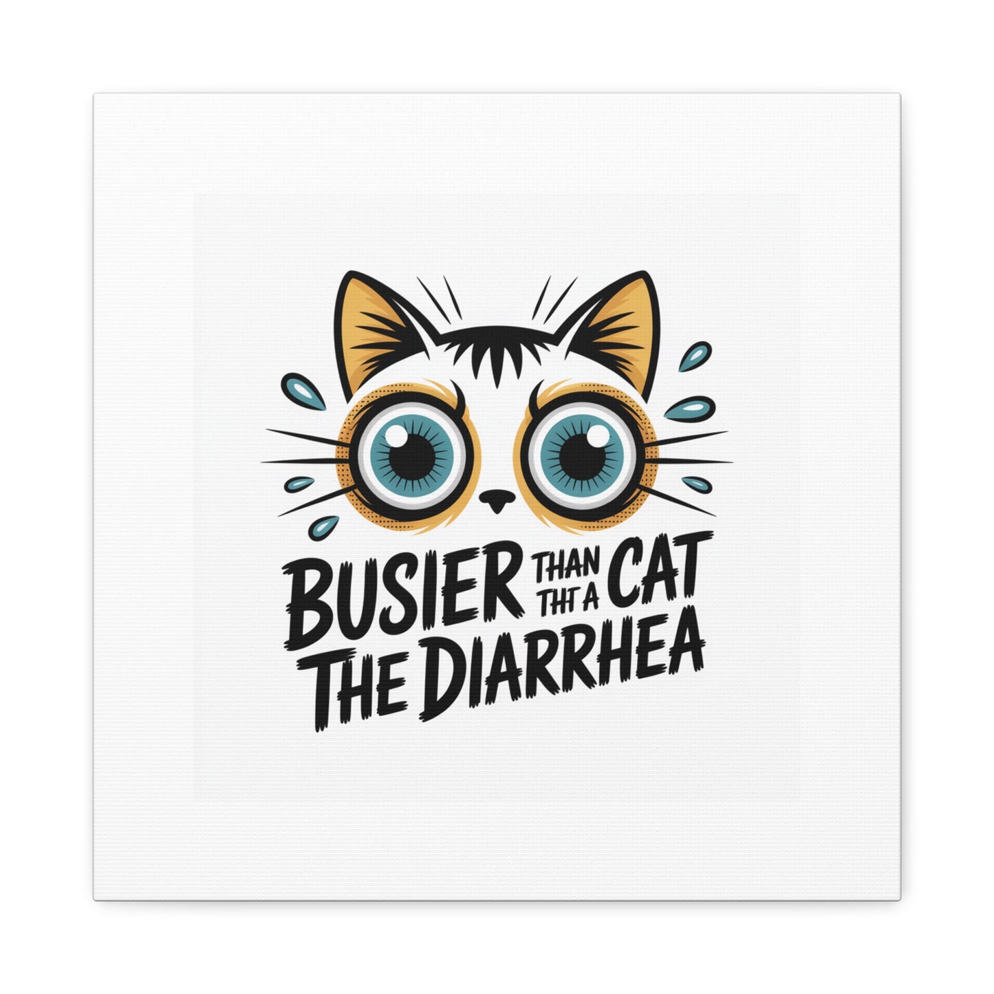 Humorous Cat  Canvas Wall Art