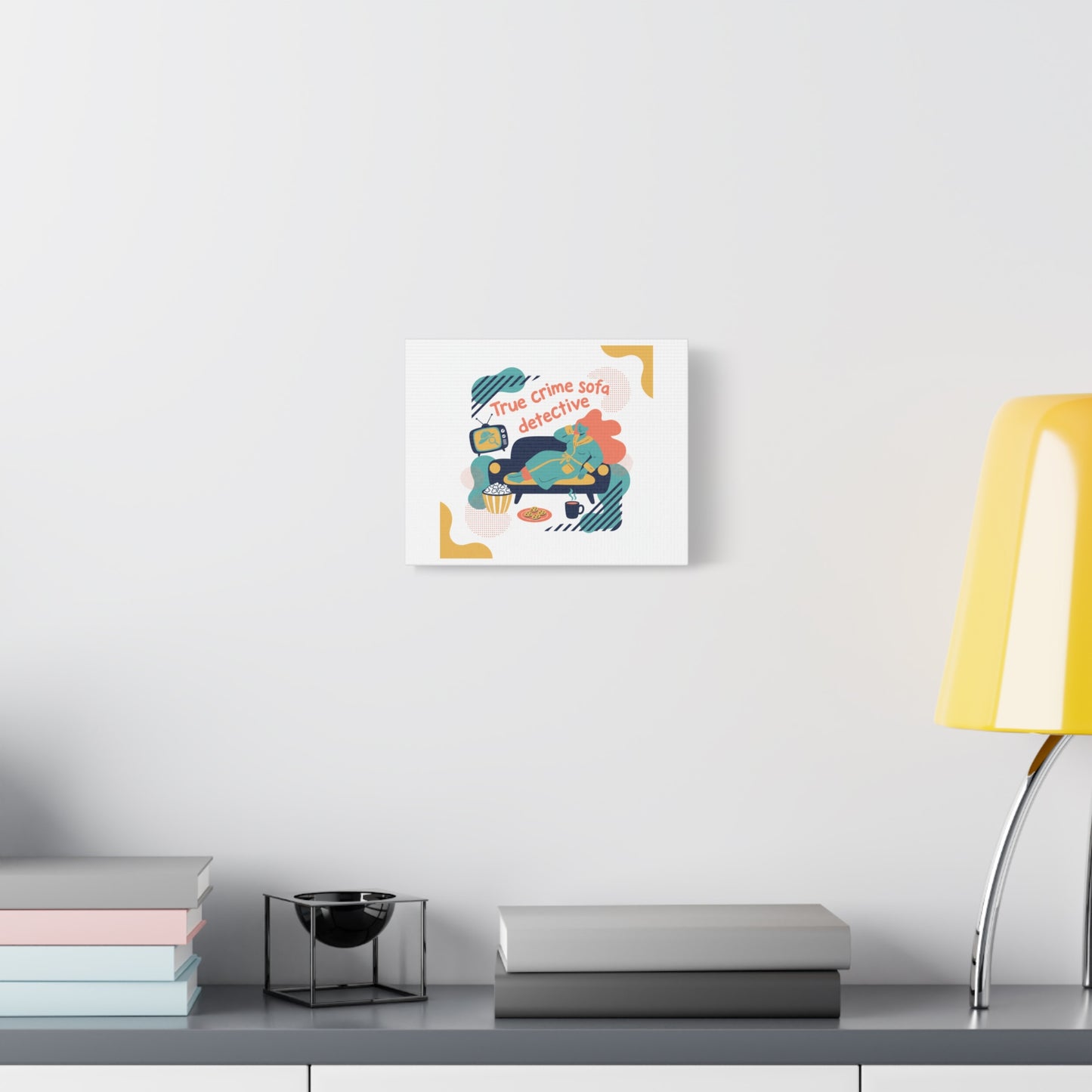 True Crime Sofa Detective Canvas